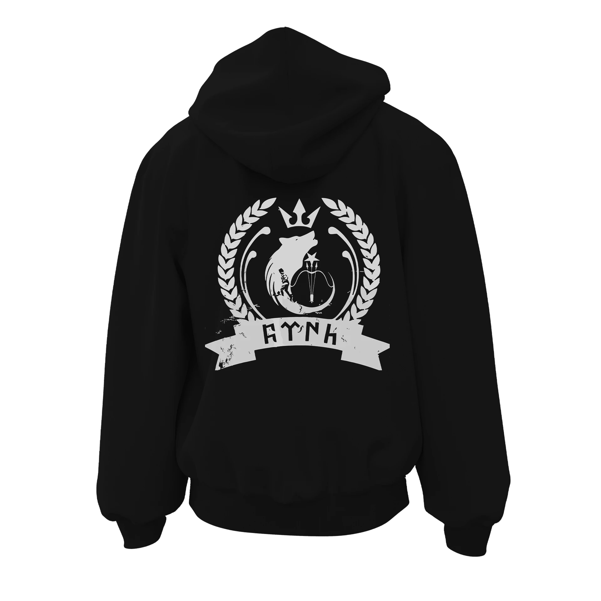 Türk Kompozisyon     Siyah L   Ön ve  Arka BASKILI Kapüşonlu Fermuarlı ( Outlet Tek Beden) 