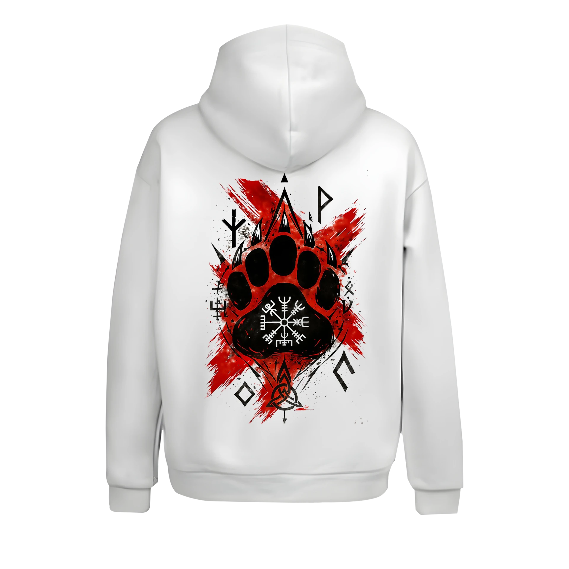Feral Might  Ön Ve Arka Baskılı Nordic Series  (Unisex Hoodie )