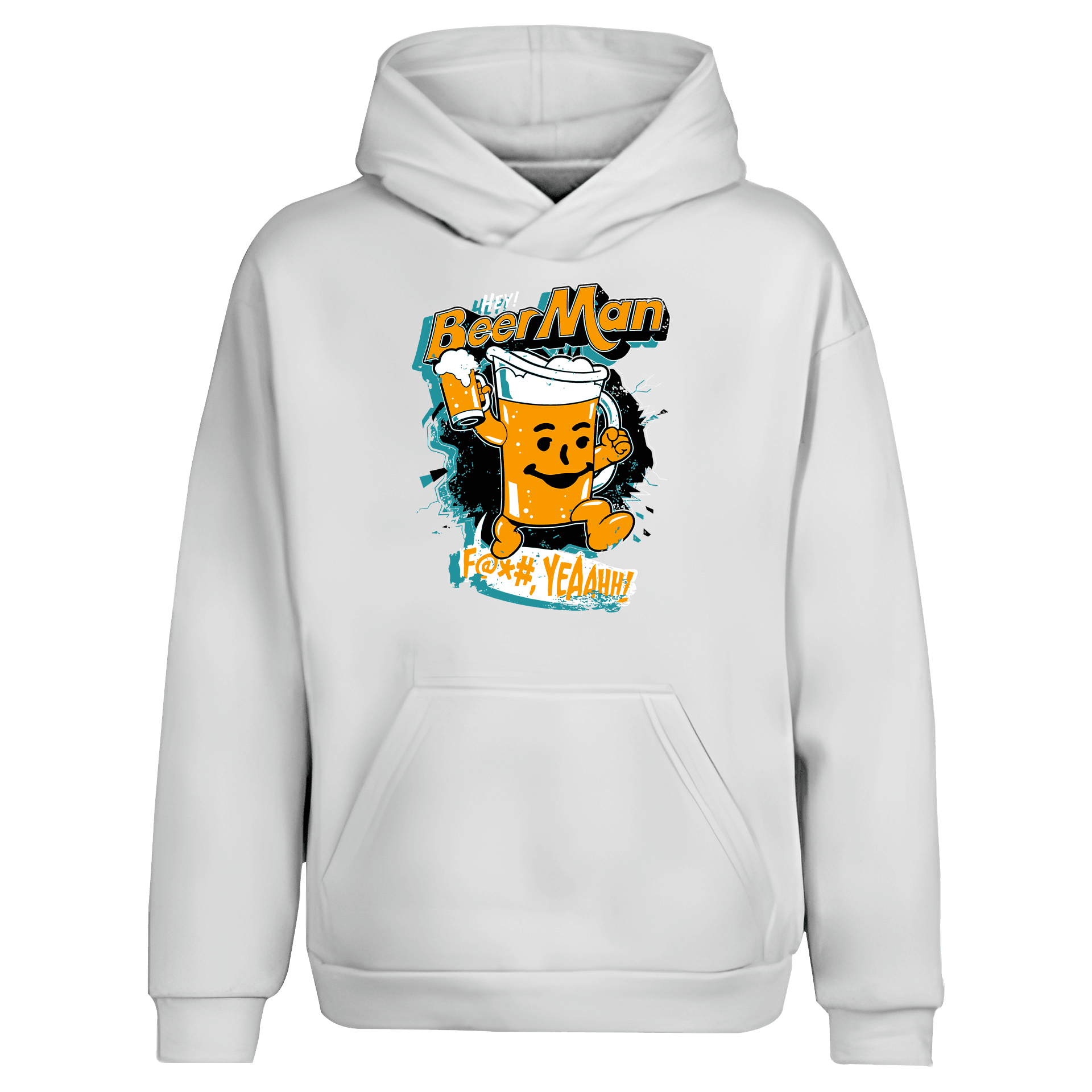 Hey BeerMan Alcohol Series (Unisex Hoodie)