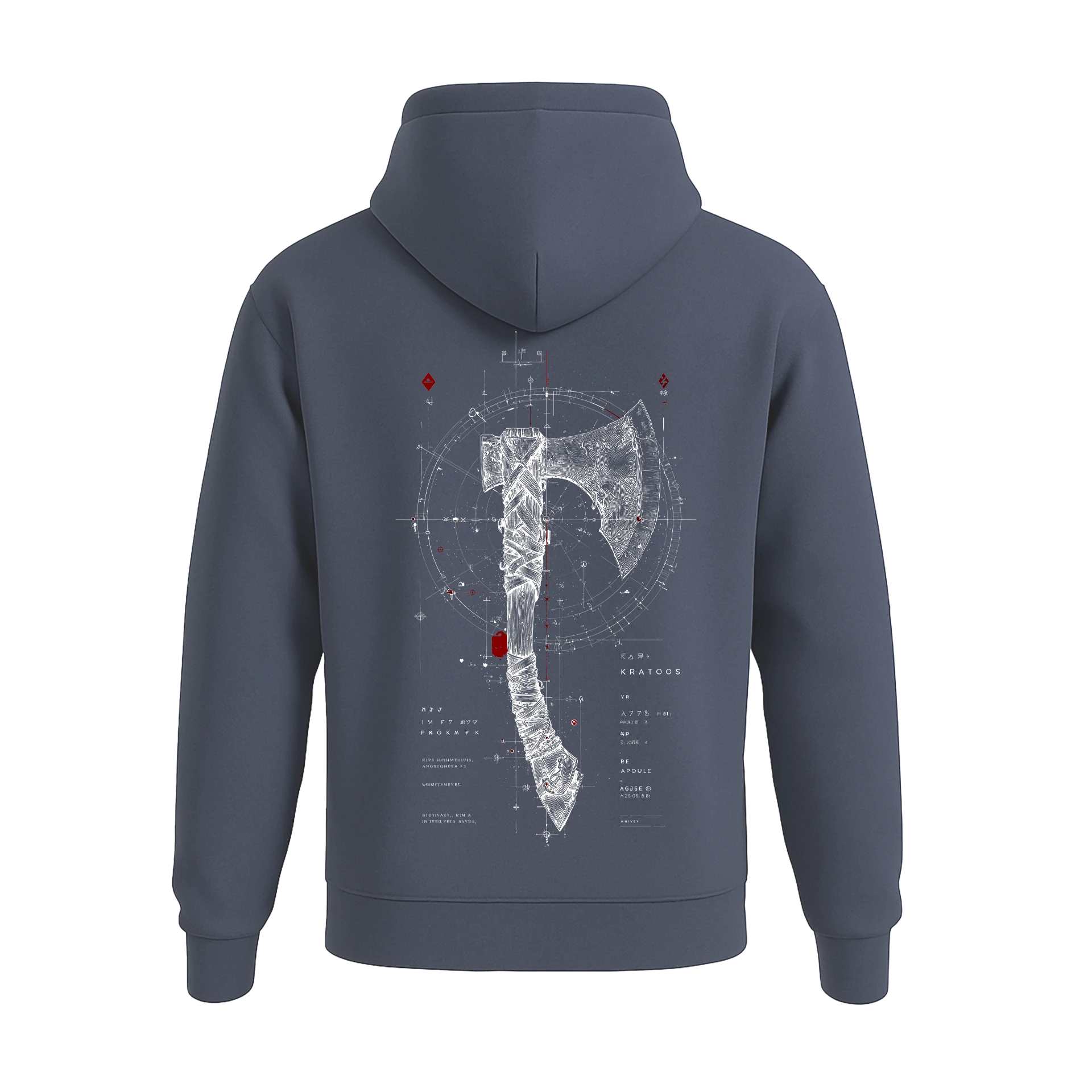 Leviathan Axe Ön Ve Arka Baskılı (Unisex Hoodie )