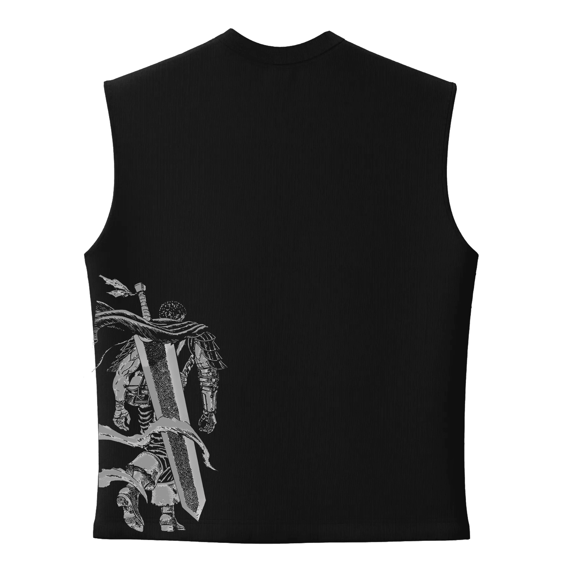 Berserk Warrior Ön ve Arka Baskılı Anime Series (Unisex Sleeveless Atlet )