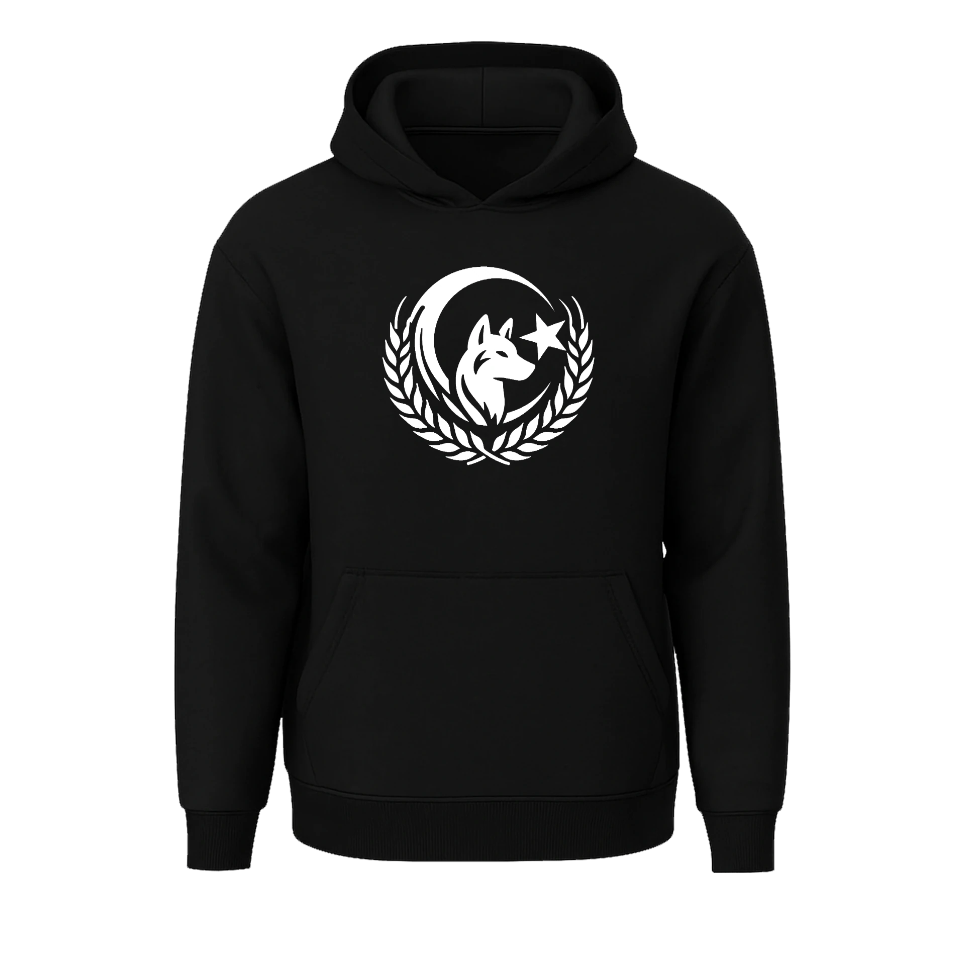 Bozkurt Arması Ön Nakışlı  Türk Serisi (Unisex Kapüşonlu)