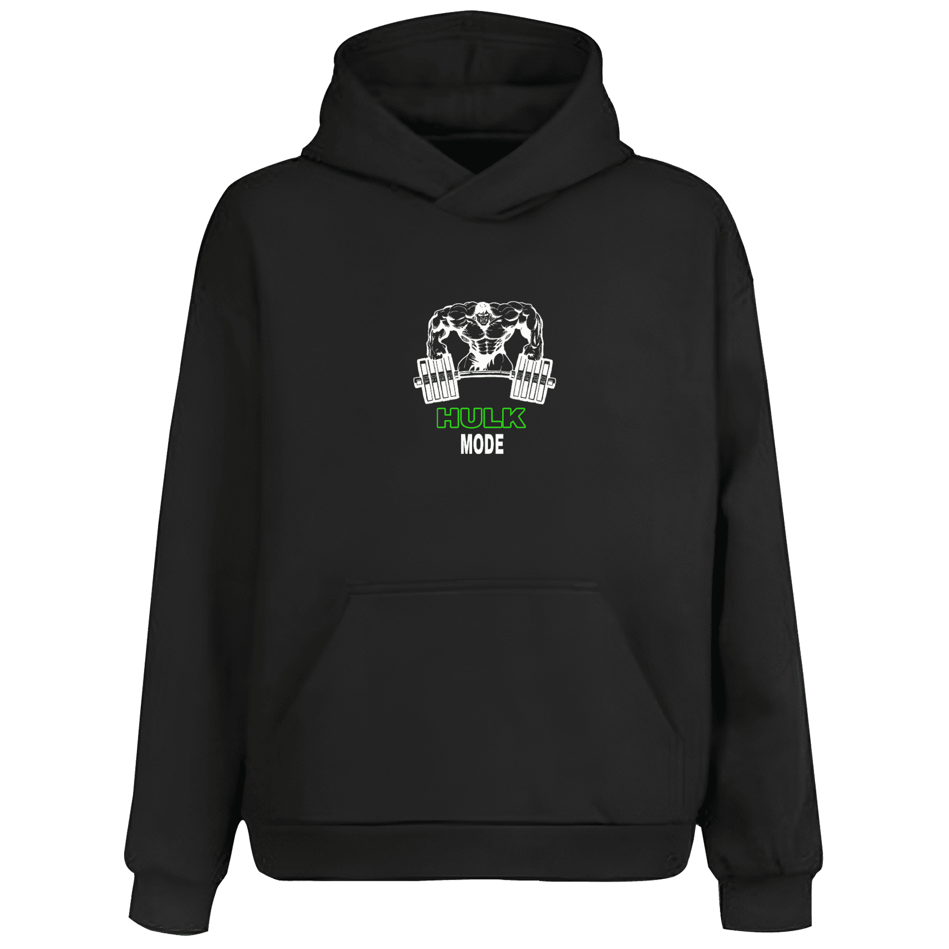Hulk Mode  Spor Series Ön Nakışlı (Unisex Hoodie)