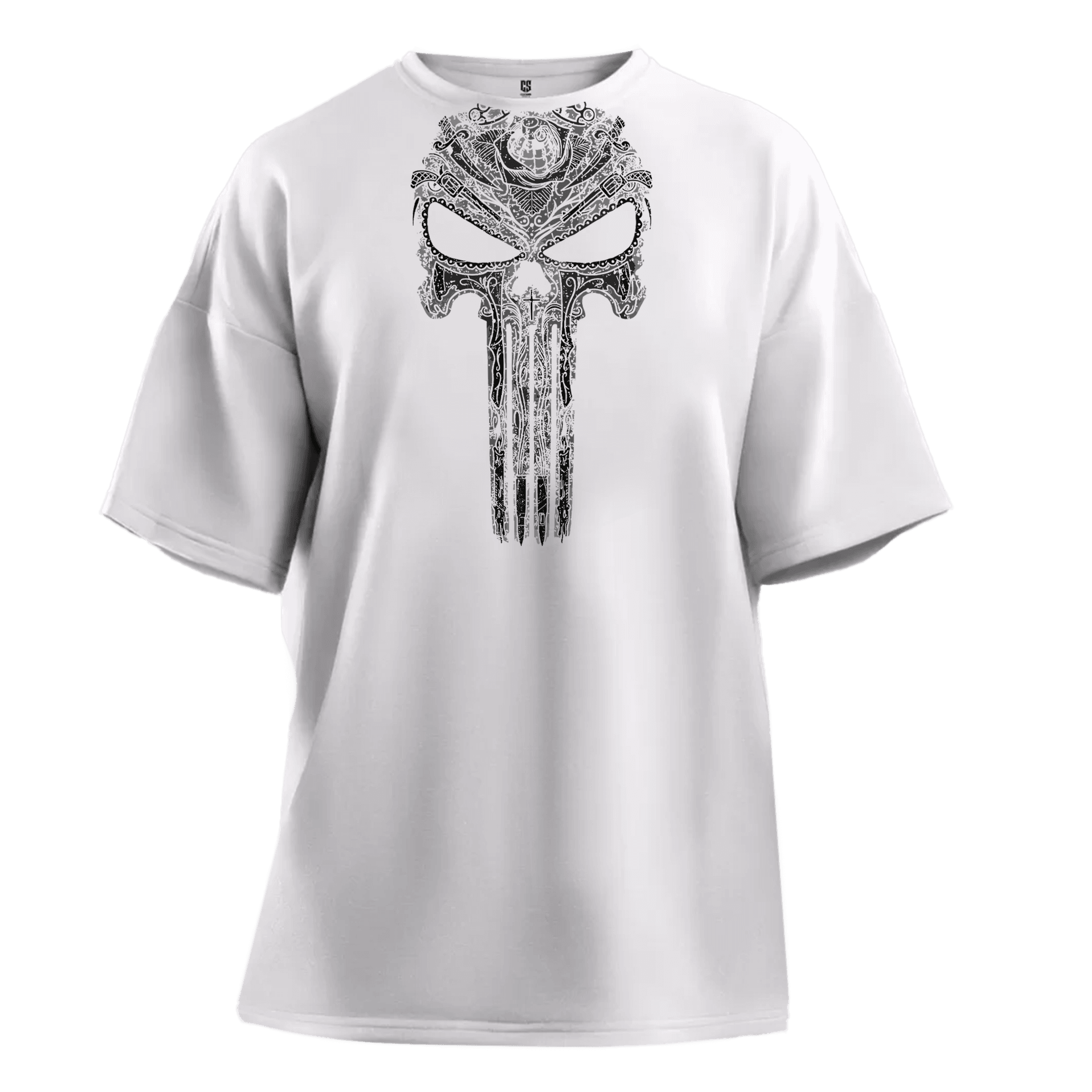  Punisher  II Ön  Baskılı Hero Series (Unisex Tişört)