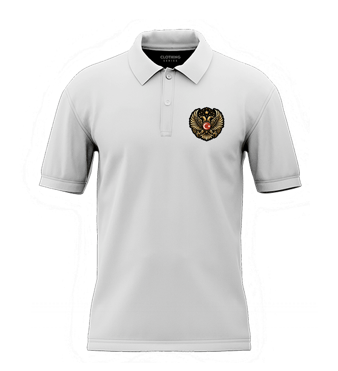 Türk Kartalı  Ön ve Arka  Baskılı Türk Serisi (Unisex Polo Yaka)