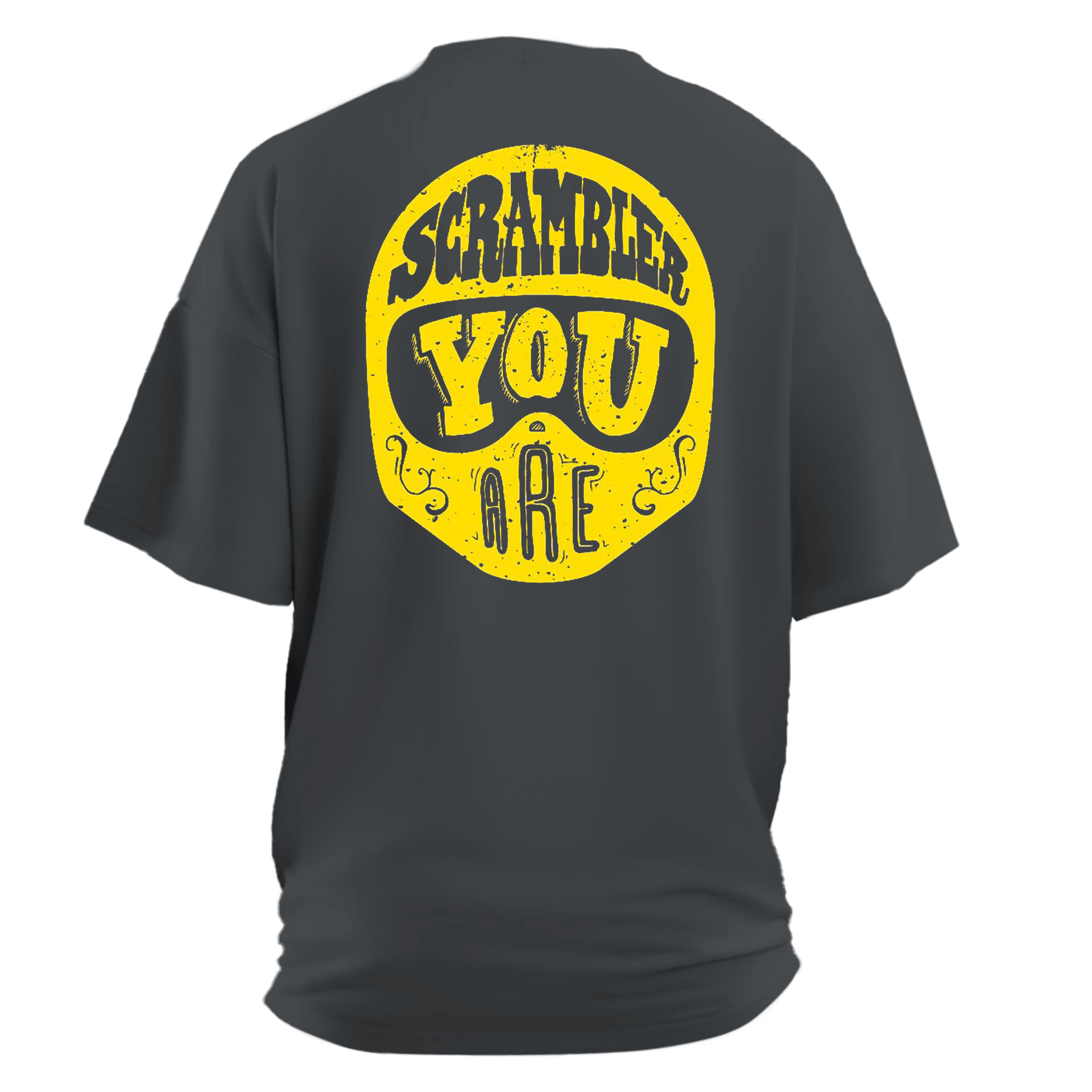  Scrambler You Are    Ön ve Arka   Baskılı Moto  Series(Unisex Tişört )