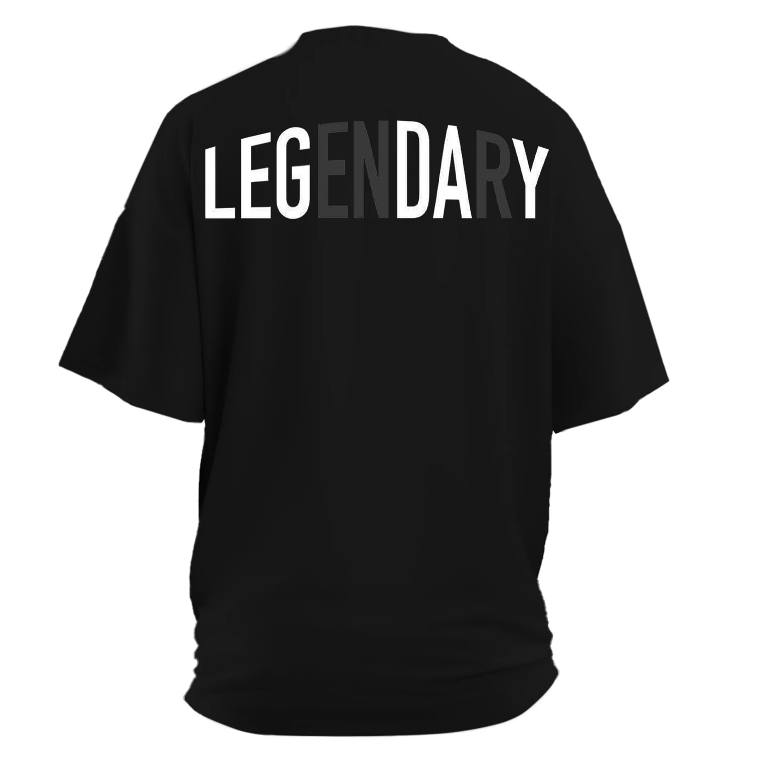 Legendary   Ön ve Arka Baskılı (Siyah    XL  BEDEN  Oversize   TEK Beden Outlet Ürün)