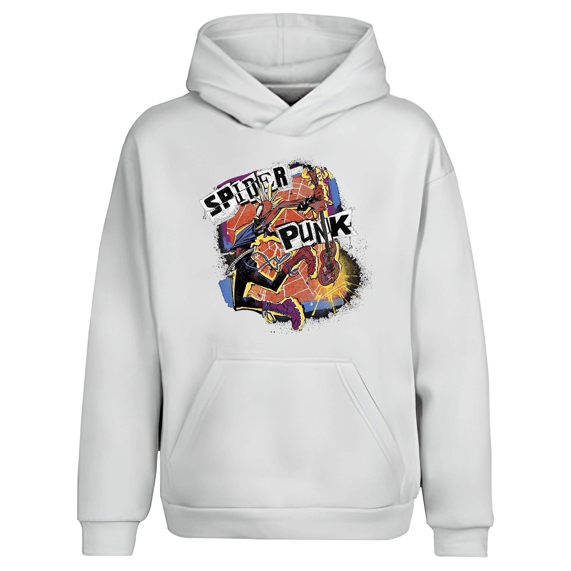 Spider Punk Ön Baskılı Hero Series (Unisex Hoodie)