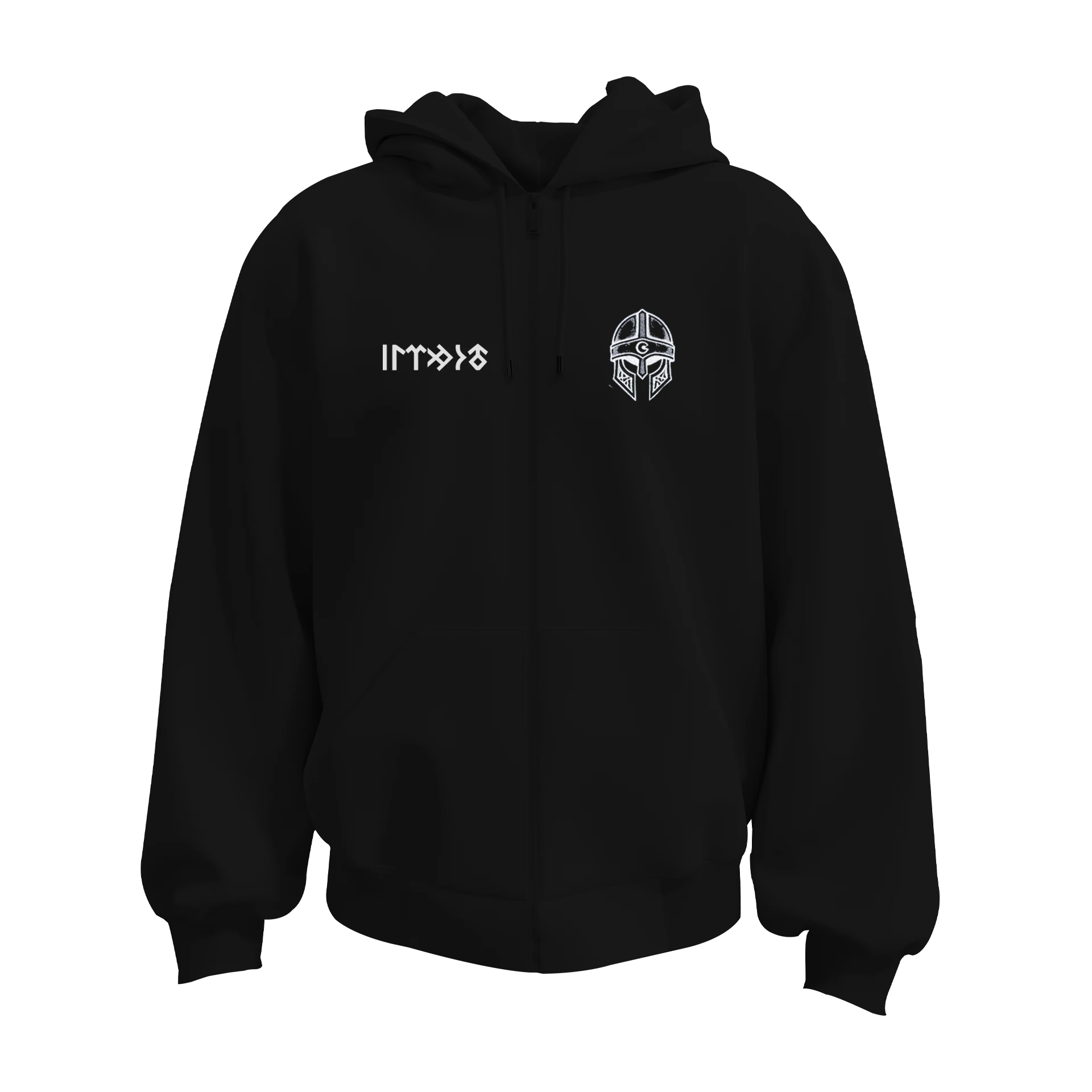 Tomris Hatun  Ön ve Arka  Türk Serisi (Unisex Fermuarlı Hoodie )