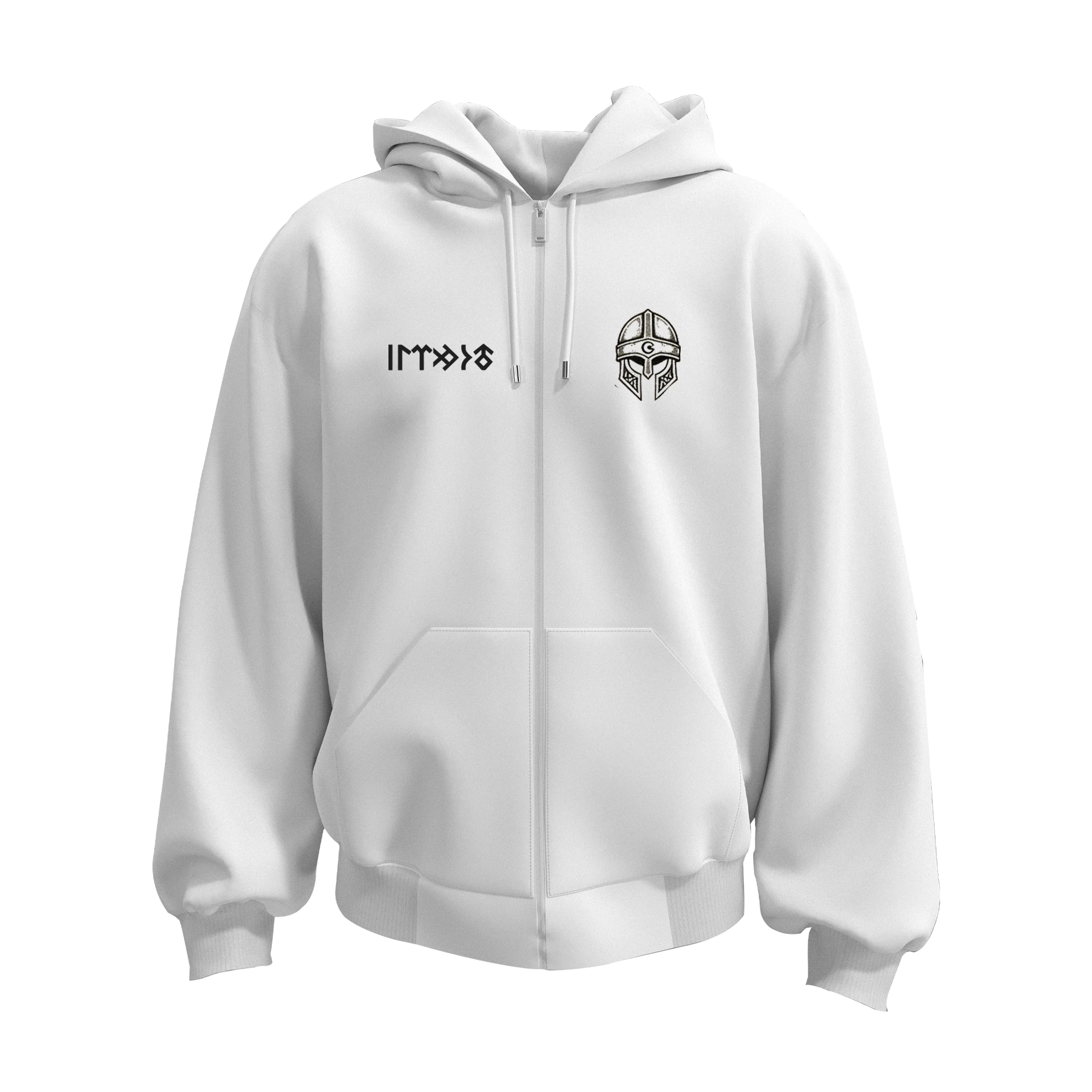 Tomris Hatun  Ön ve Arka  Türk Serisi (Unisex Fermuarlı Hoodie )
