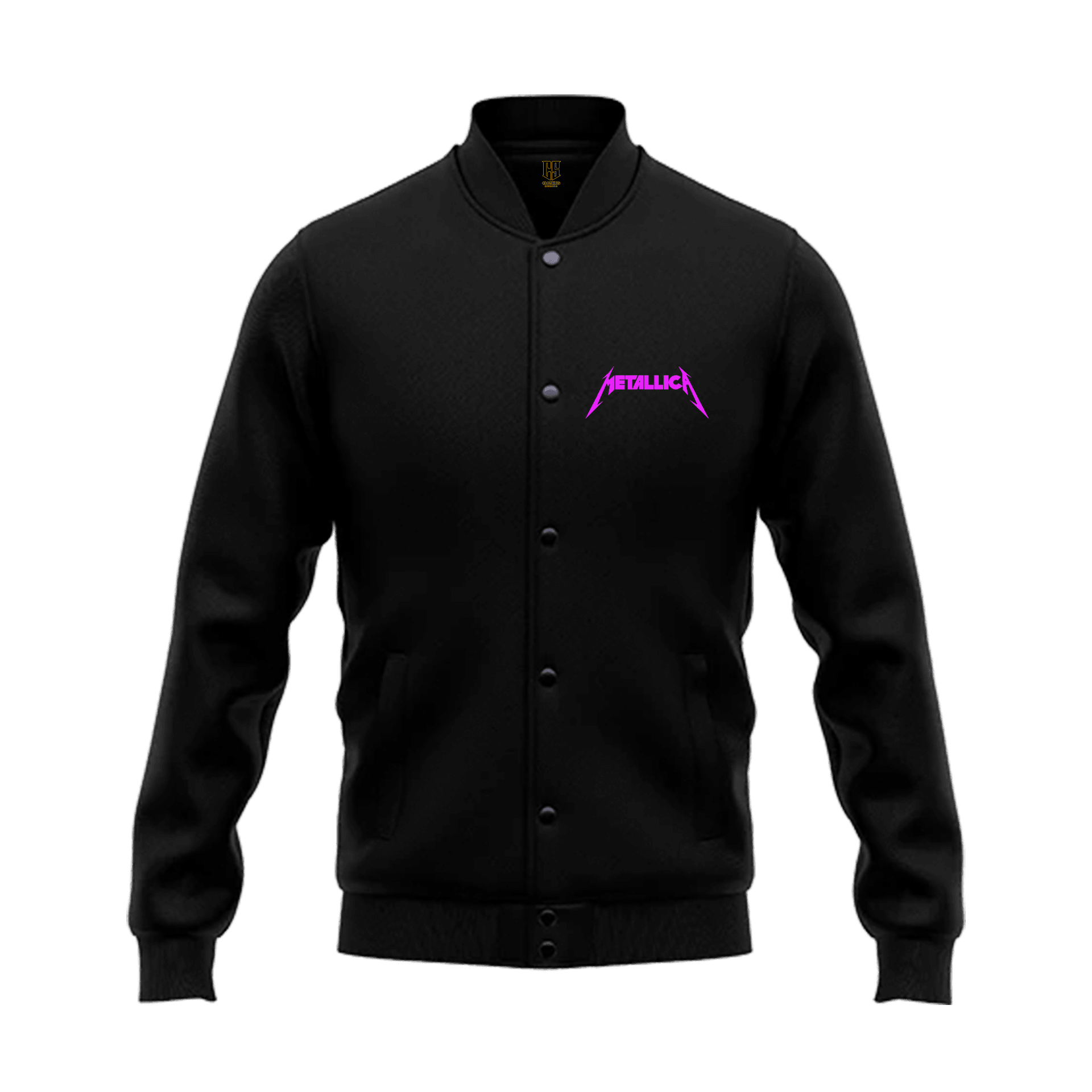 Metallica Rock Series Ön Nakışlı Ve Arka Baskılı (Unisex Kolej ceketi)