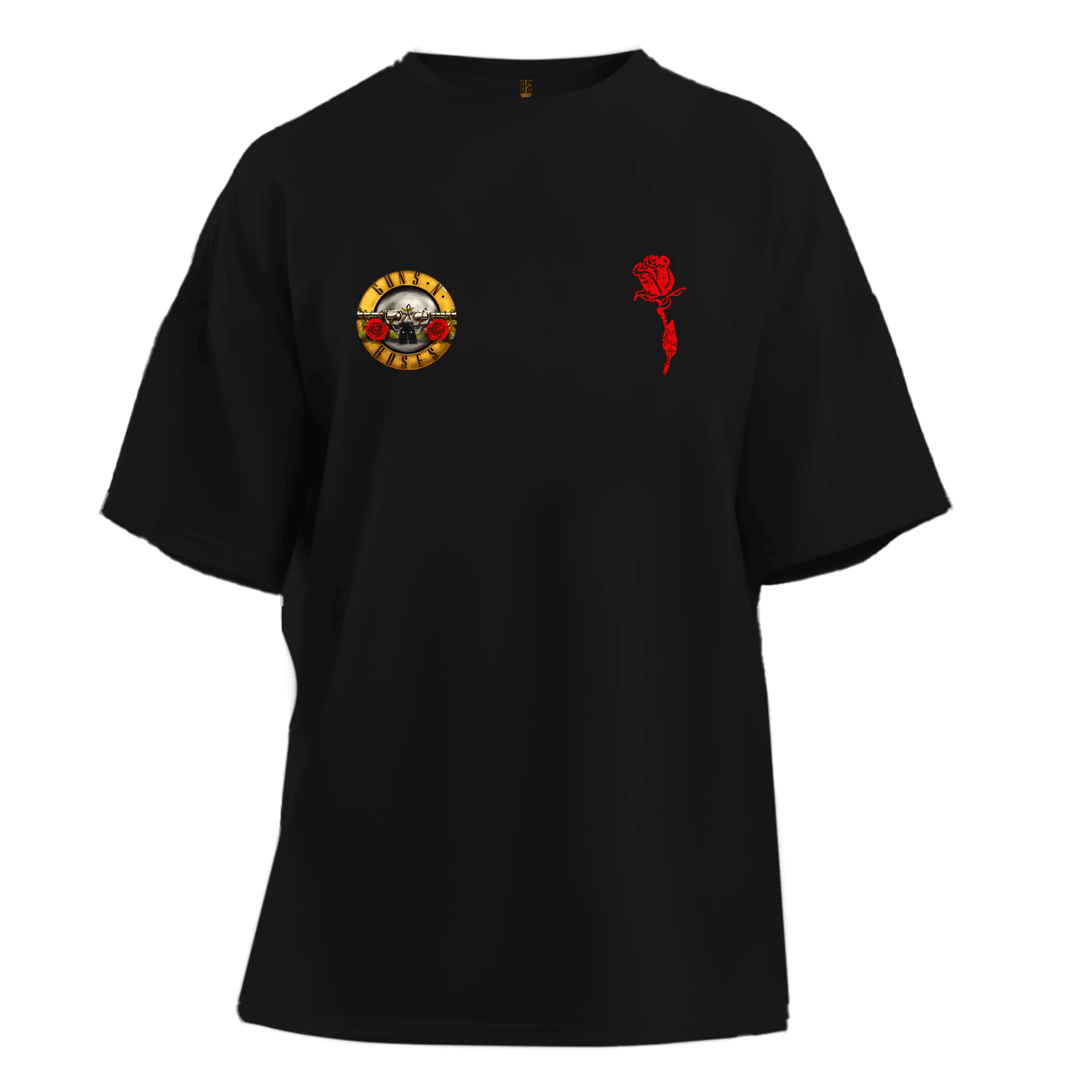 Guns N Roses ROSES LOGO Ön Ve Arka Baskılı (Unisex Tişört )