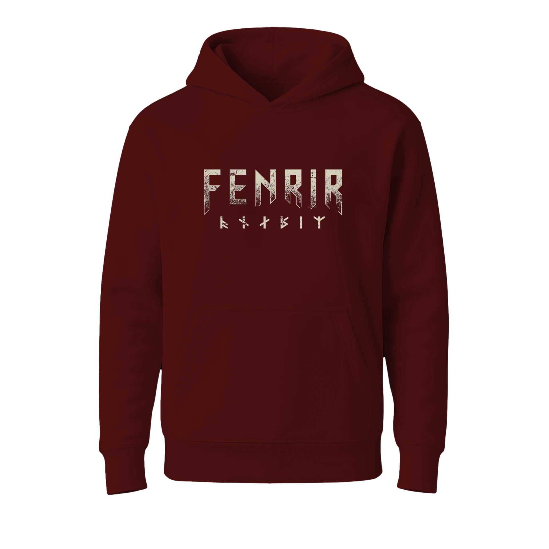 Fenrir II Ön Ve Arka  Baskılı Nordic  (Unisex Hoodie)