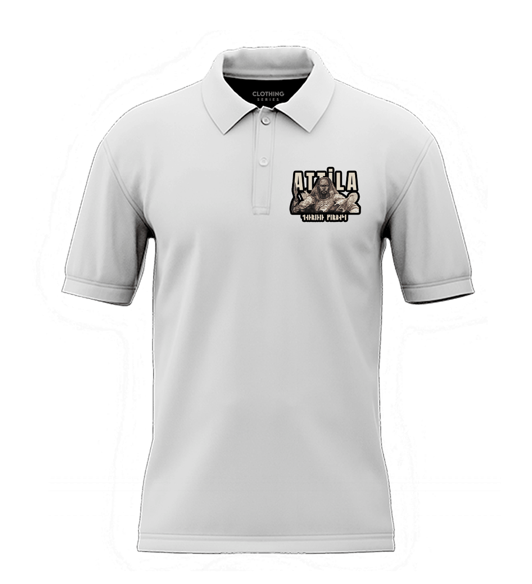 Attila  Ön   Baskılı Türk Serisi (Unisex Polo Yaka)