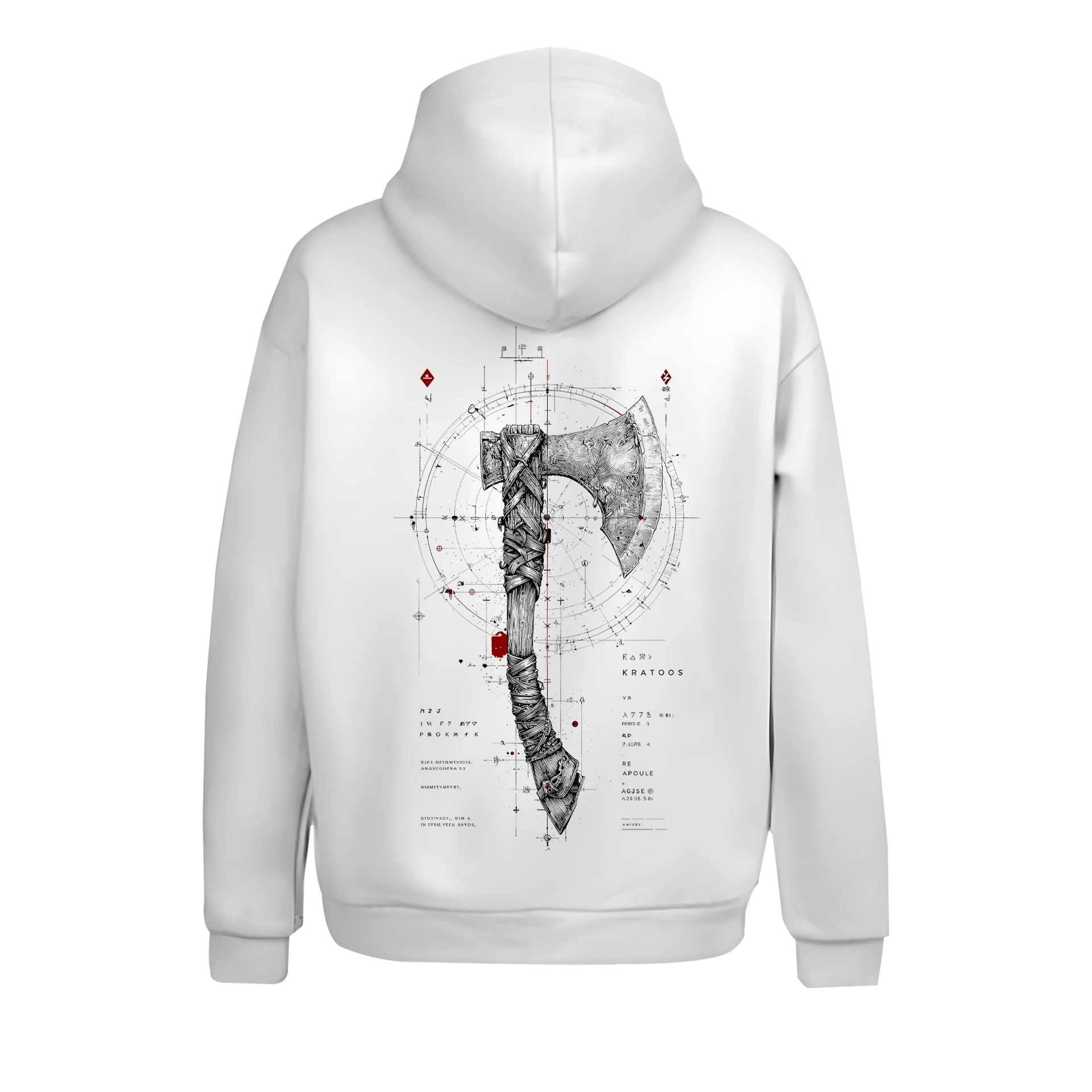 Leviathan Axe Ön Ve Arka Baskılı (Unisex Hoodie )