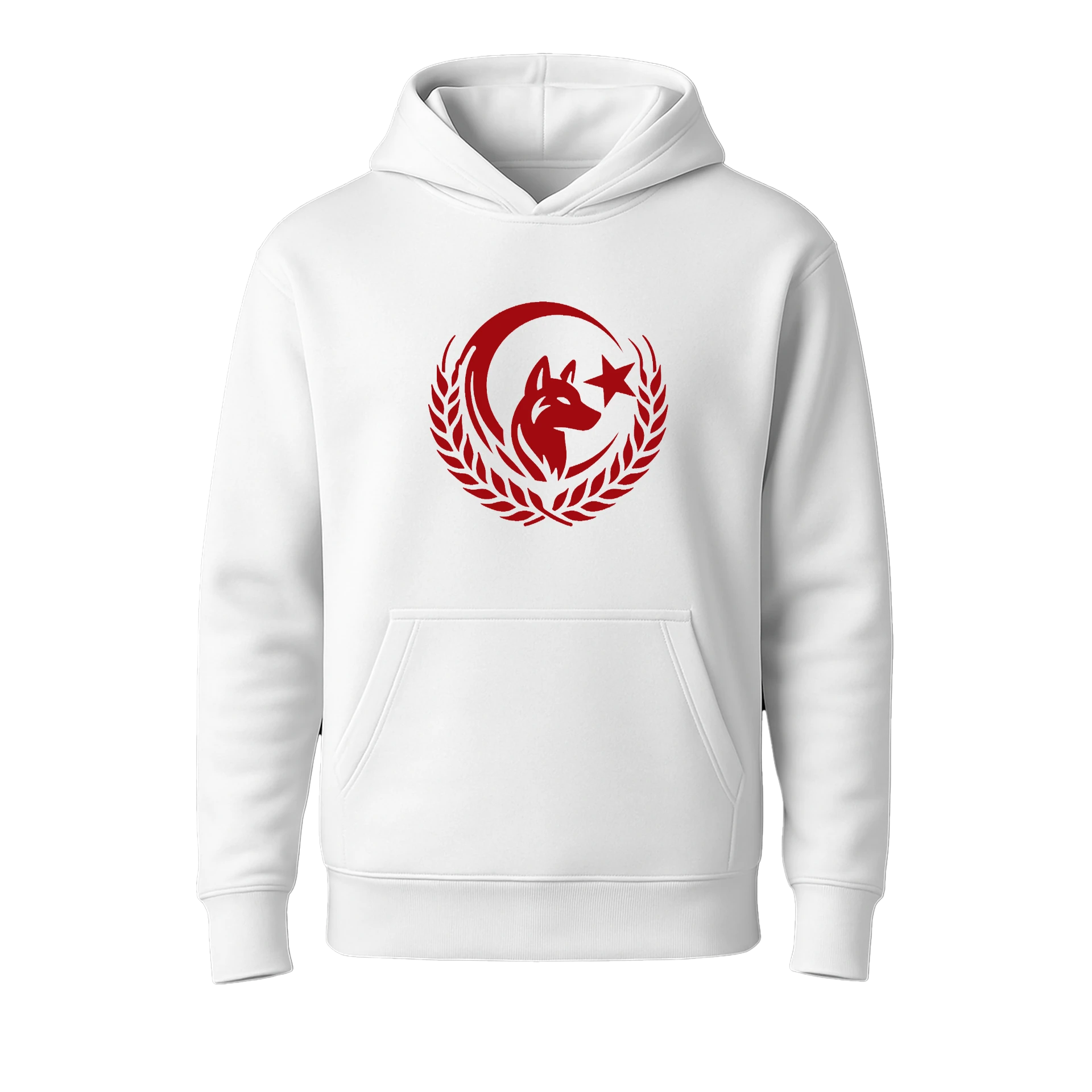 Bozkurt Arması Ön Nakışlı  Türk Serisi (Unisex Kapüşonlu)