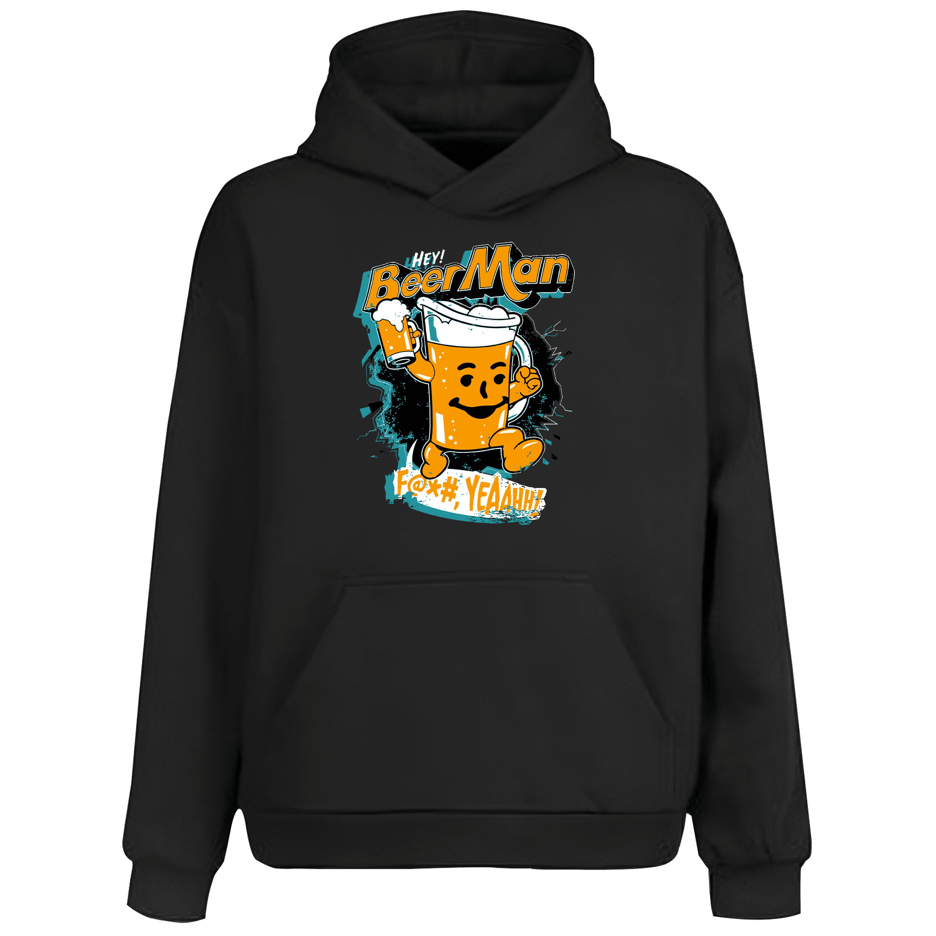 Hey BeerMan Alcohol Series (Unisex Hoodie)