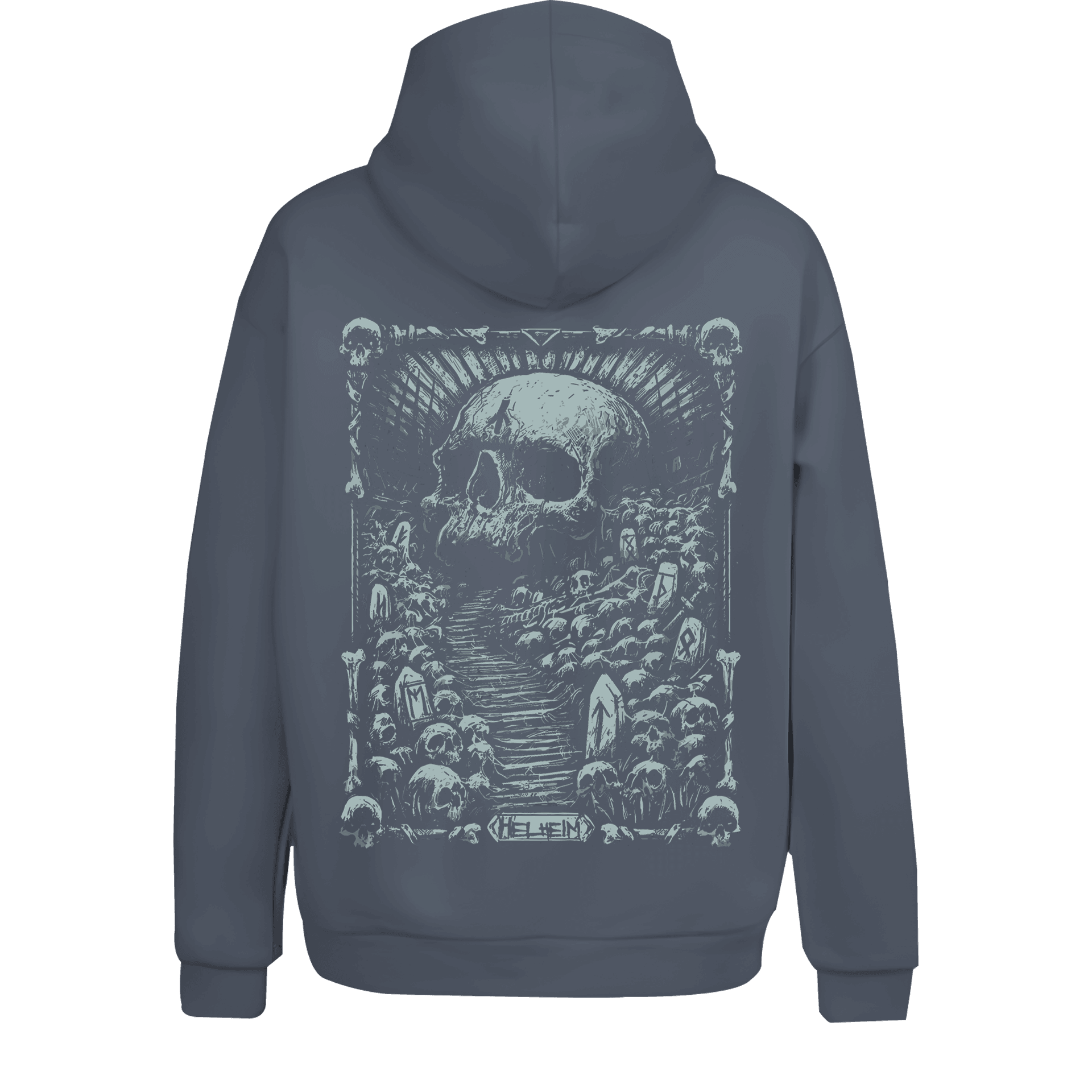  Helheim  Ön Ve Arka Baskılı Nordic  (Unisex Hoodie)