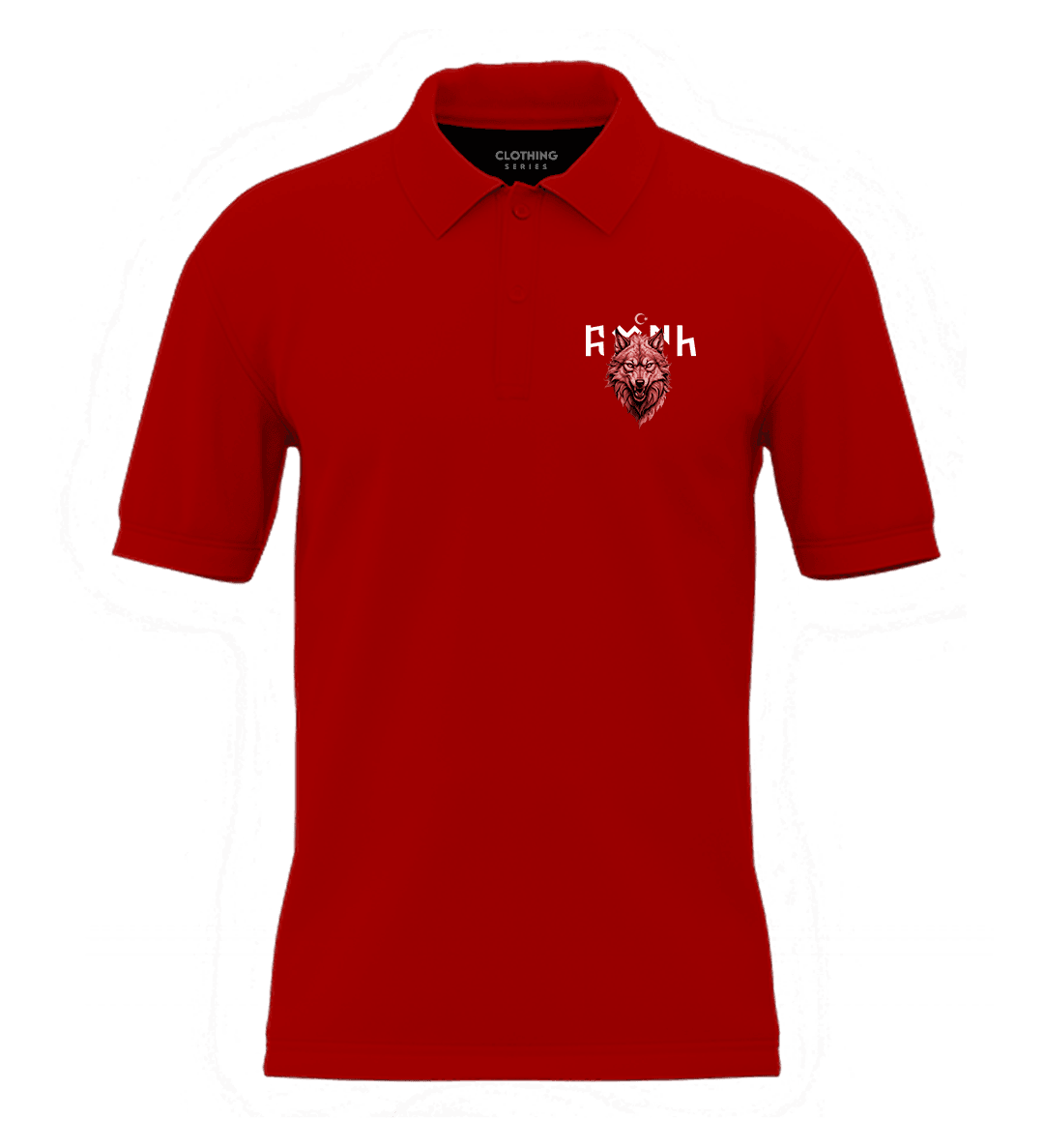 Türk Kurt  Ön  Baskılı (Unisex Polo Yaka)