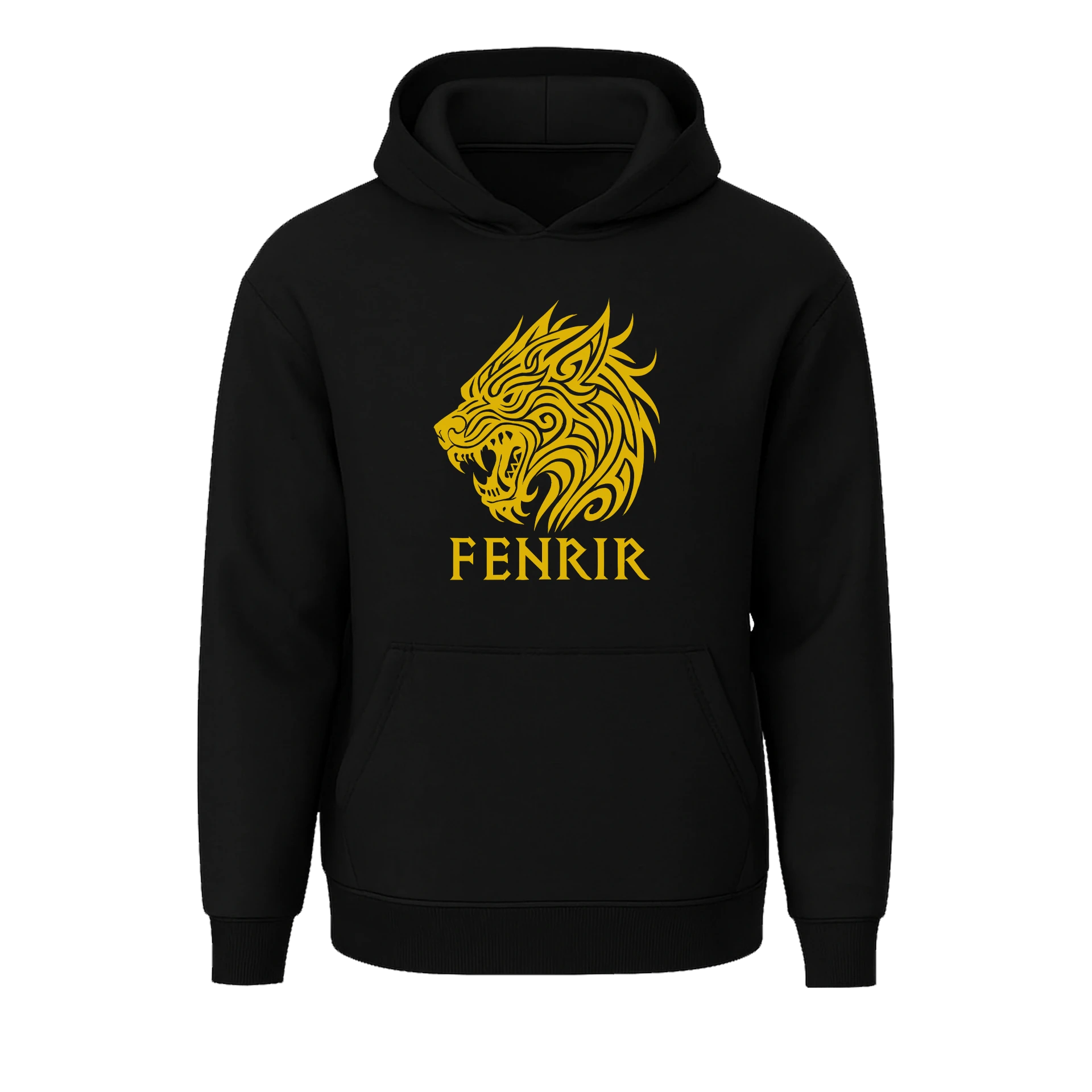 Fenrir III Ön  Nakışlı  Nordic  (Unisex Hoodie)