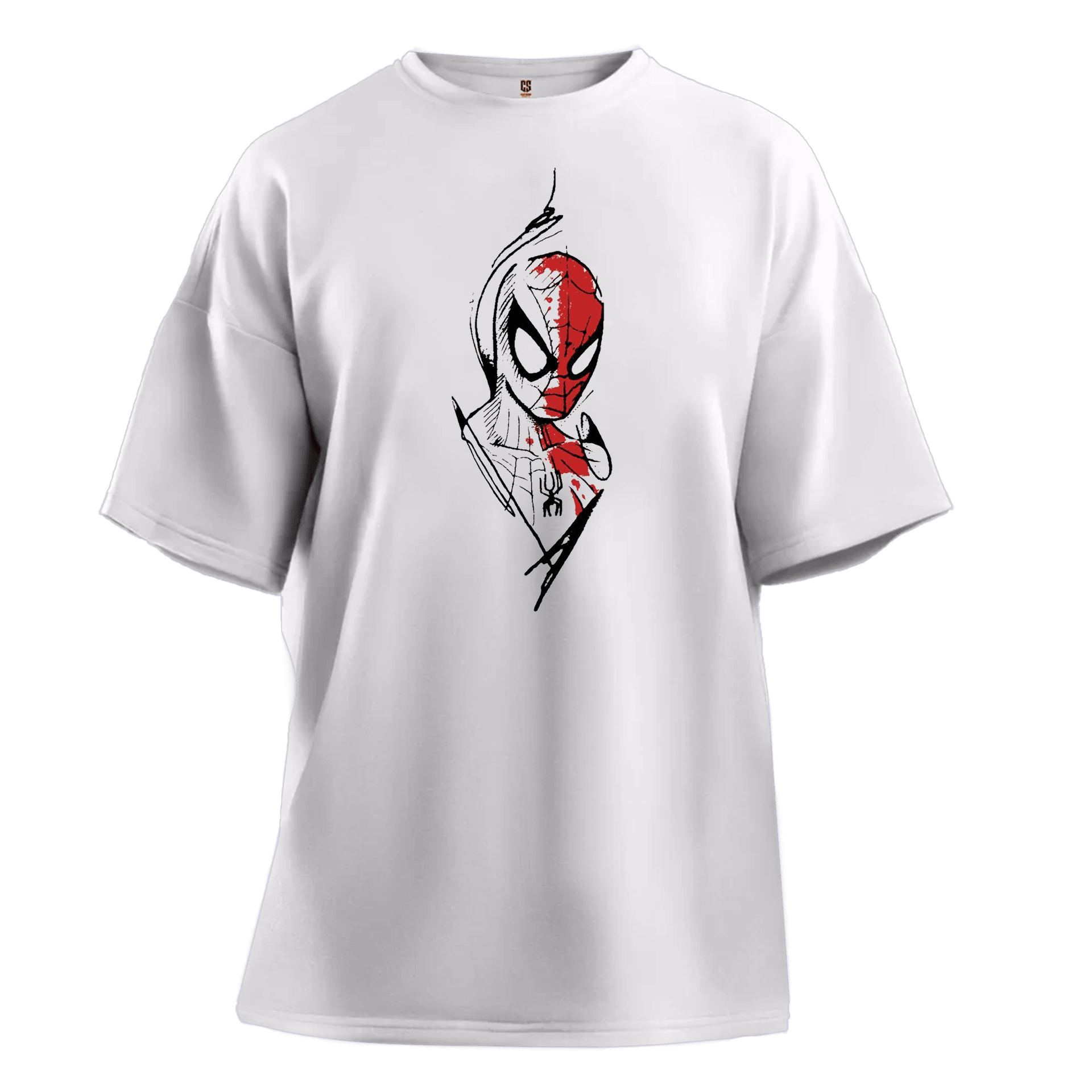 Spider-Man  Sketch Color Ön Baskılı Hero Series (Unisex Tişört)