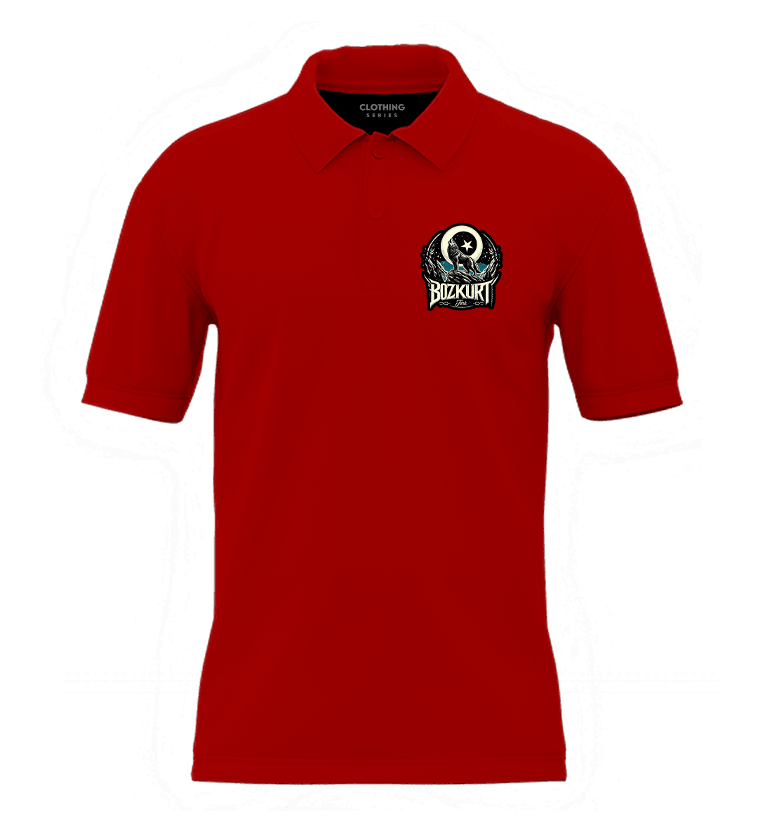 Bozkurt  Ön  Baskılı Türk Serisi (Unisex Polo Yaka)