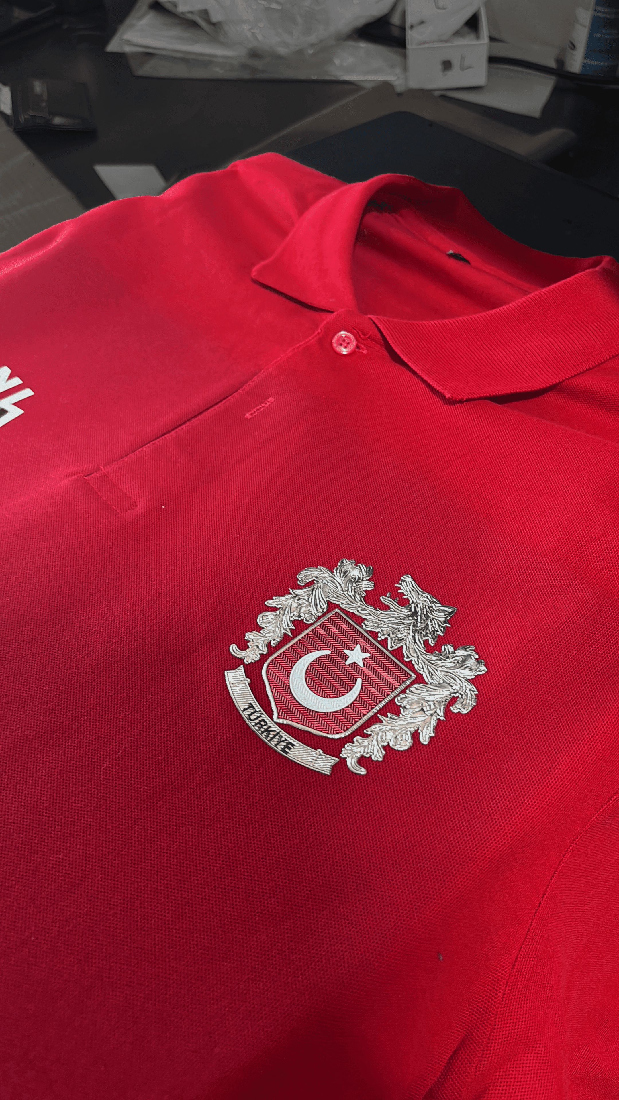 Türk Arma Ön Ve Arka Baskılı Türk Serisi (Unisex Polo Yaka)