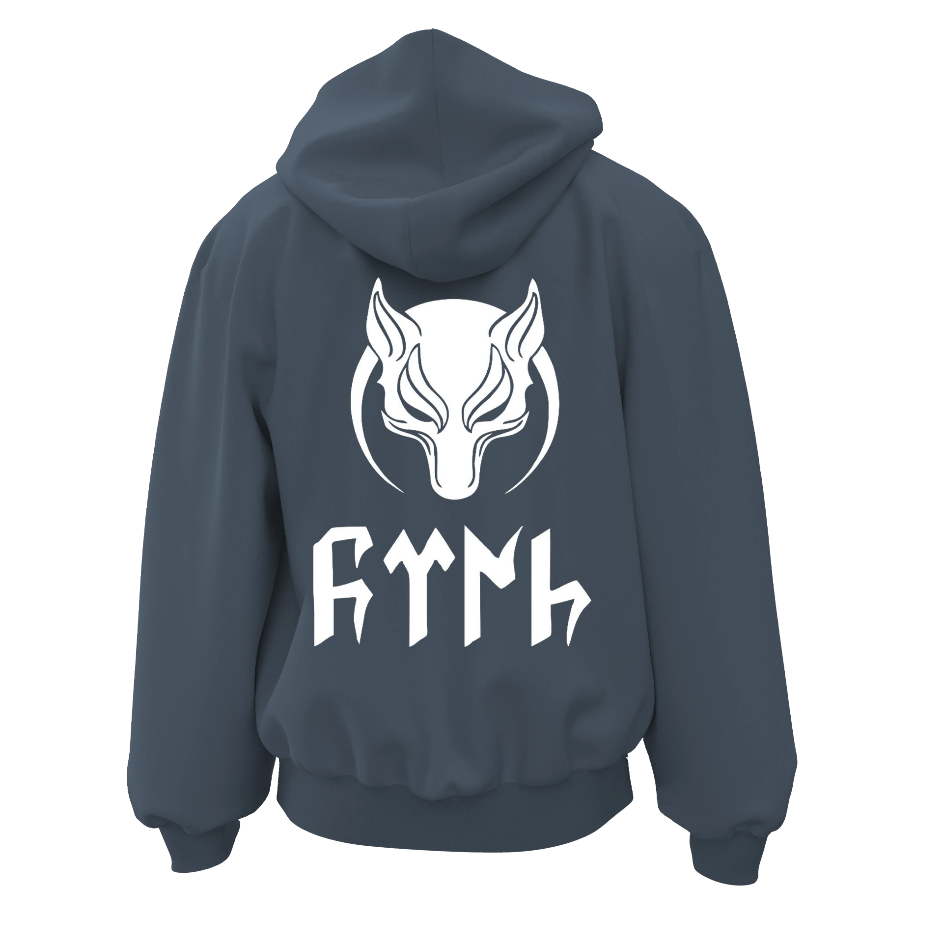 Gökbörü  Ön ve Arka  Türk Serisi (Unisex Fermuarlı Hoodie )