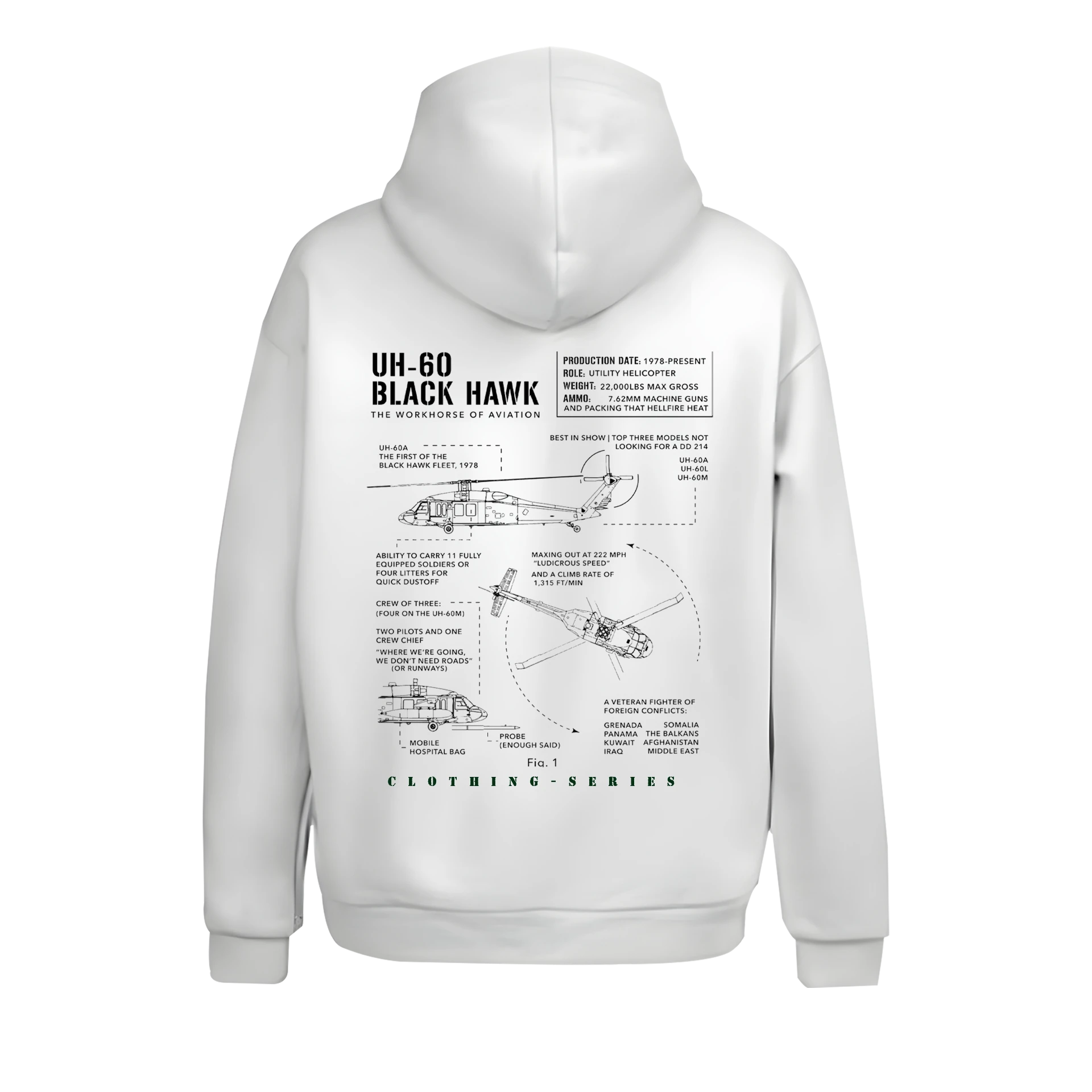  Black Hawk Military Series (Unisex Kapüşonlu)