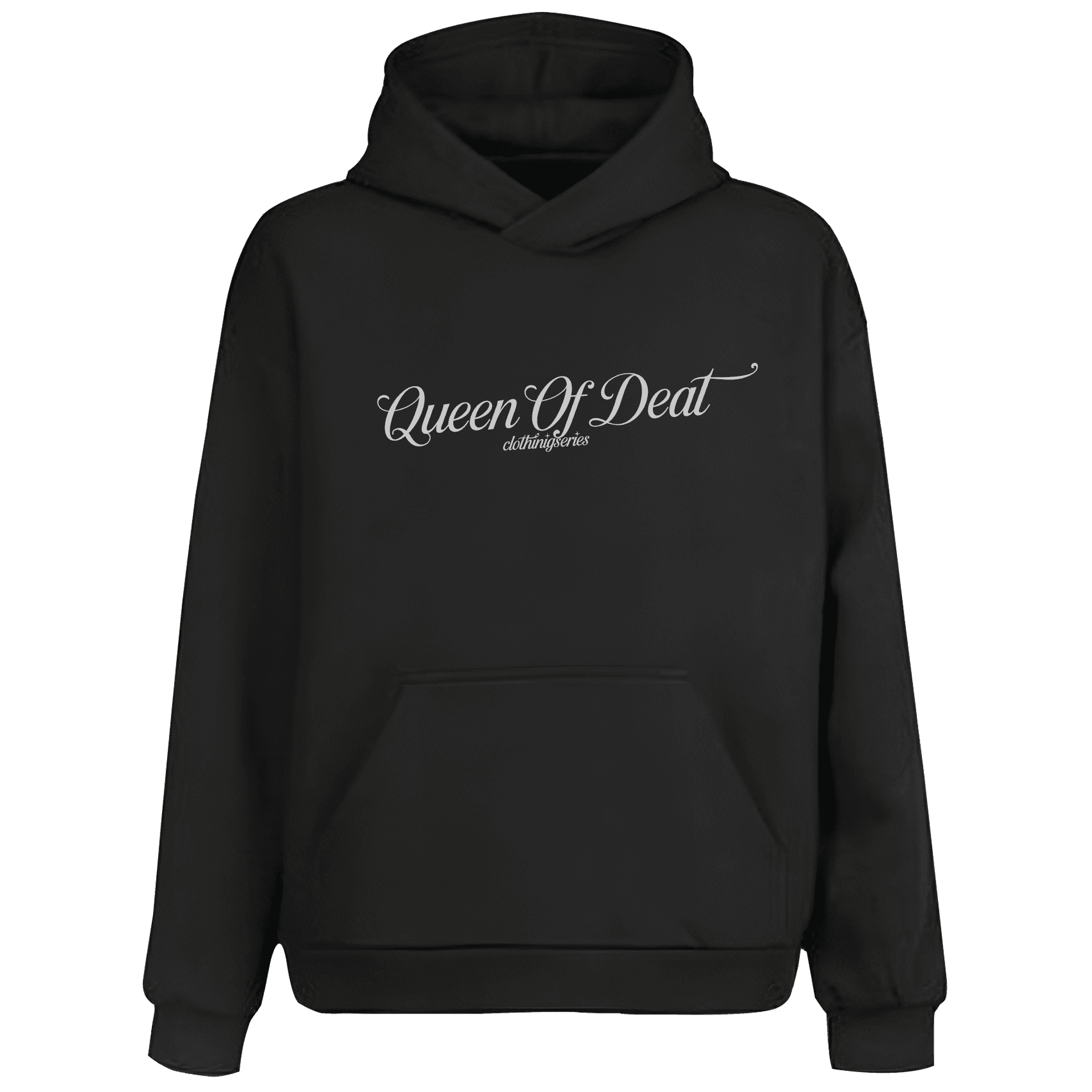 Queen Of Deat  Ön Arka Ve Baskılı(Unisex Hoodie)