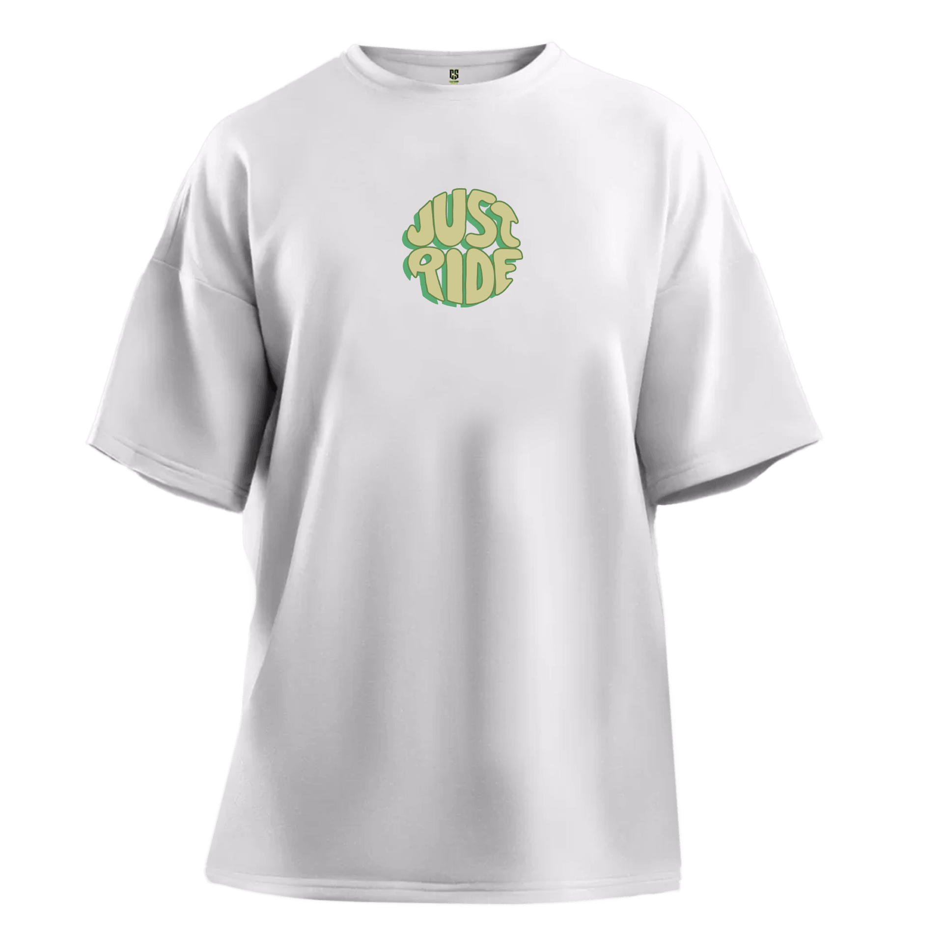 Just Ride   Ön ve Arka   Baskılı Moto  Series(Unisex Tişört )