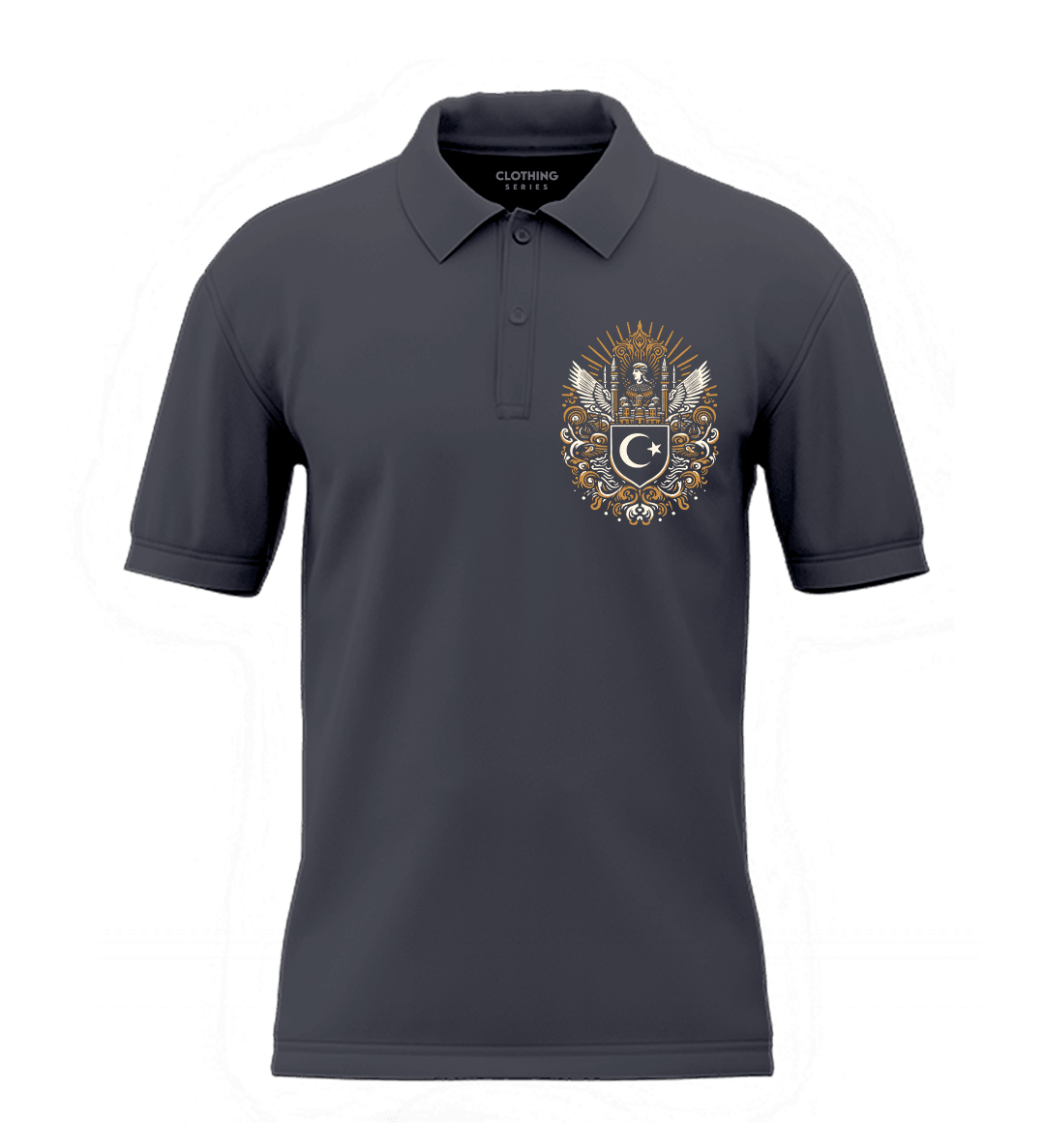 Türk Motif    Ön  Baskılı (Unisex Polo Yaka)
