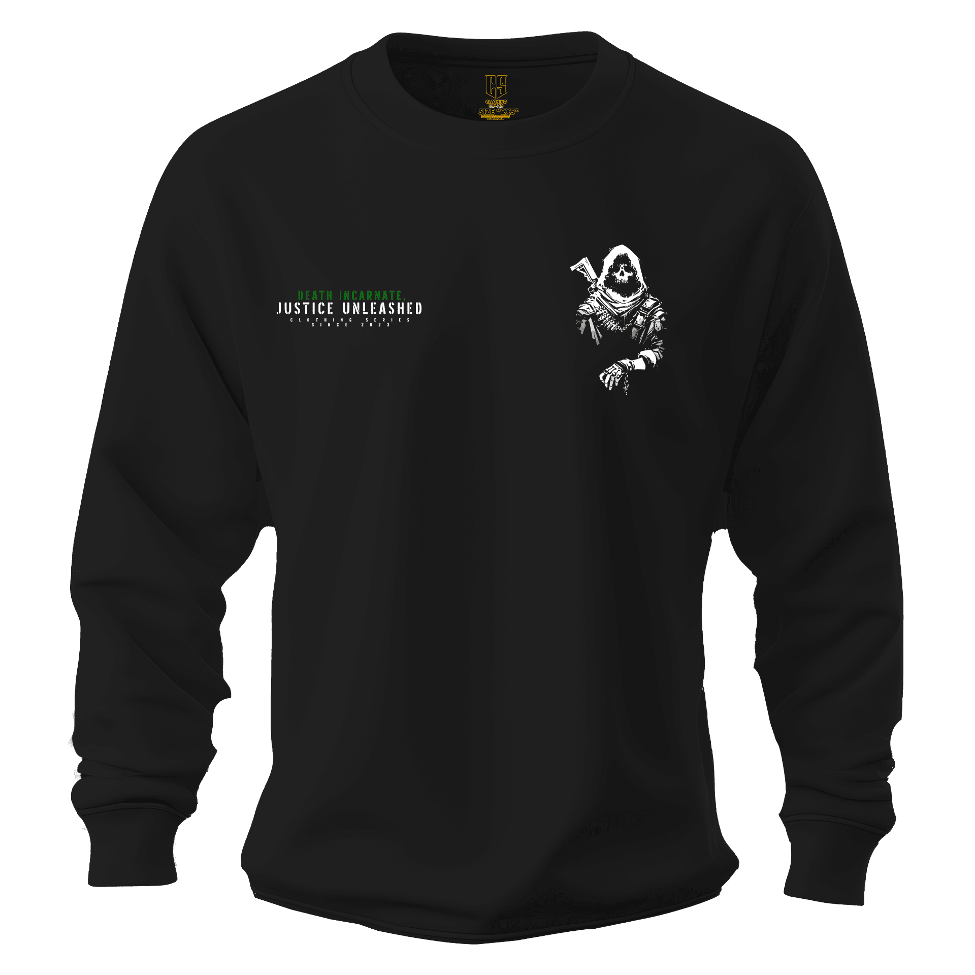 Death incarnate, justice unleashed  Ön ve Arka Baskılı  Warrior Series  (Unisex Sweatshirt)
