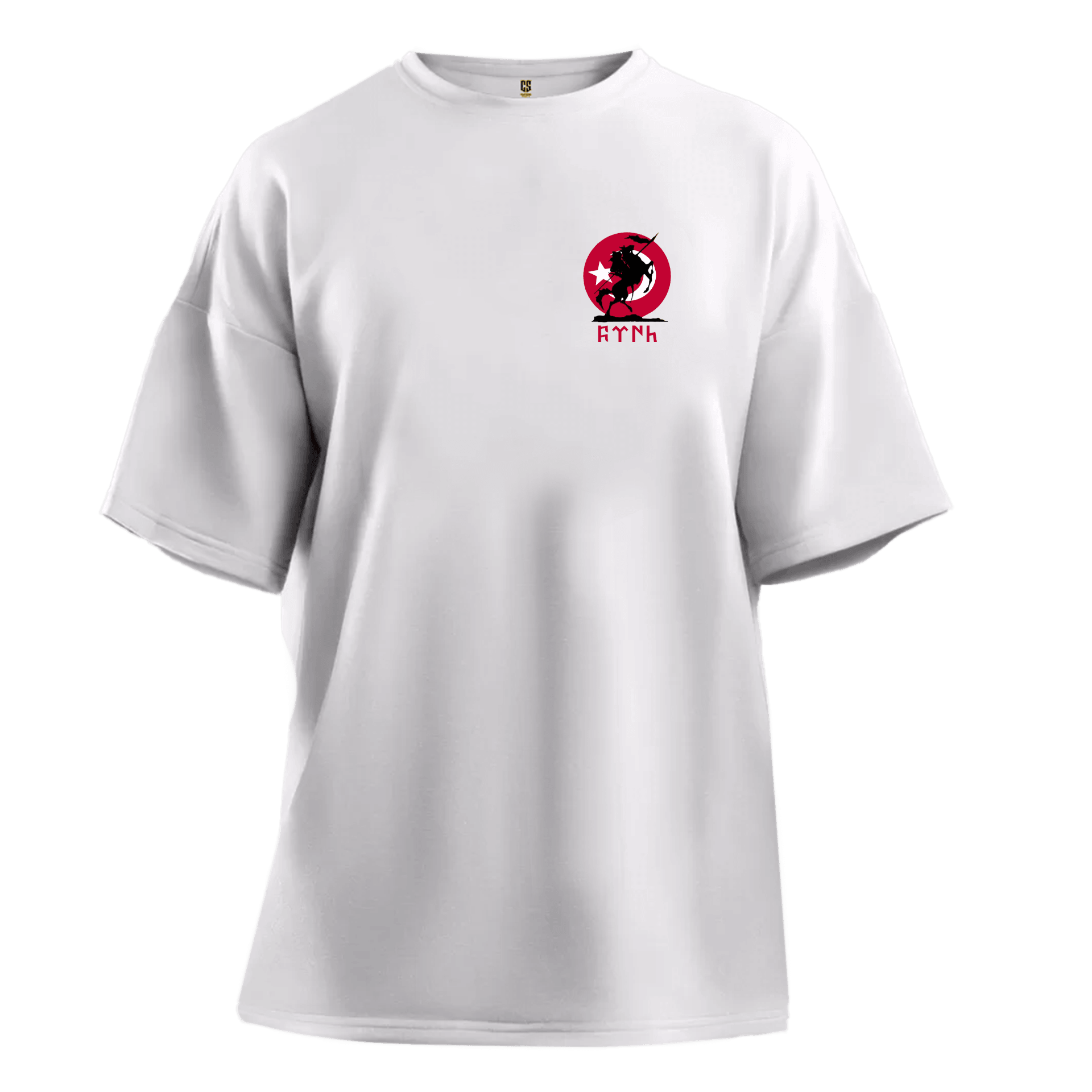 Türk Atlısı Ön Ve Arka  Baskılı   (Unisex Tişört)