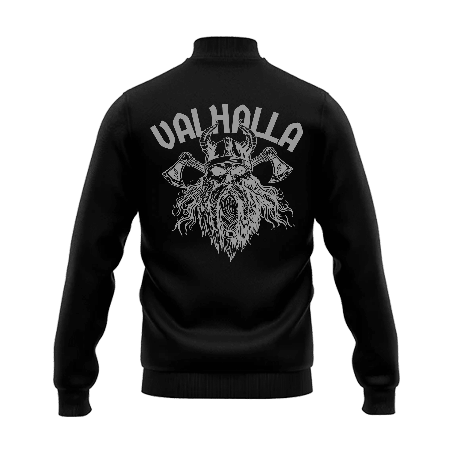 Valhalla Nordic Series Ön Ve Arka Baskılı (Unisex Kolej ceketi)