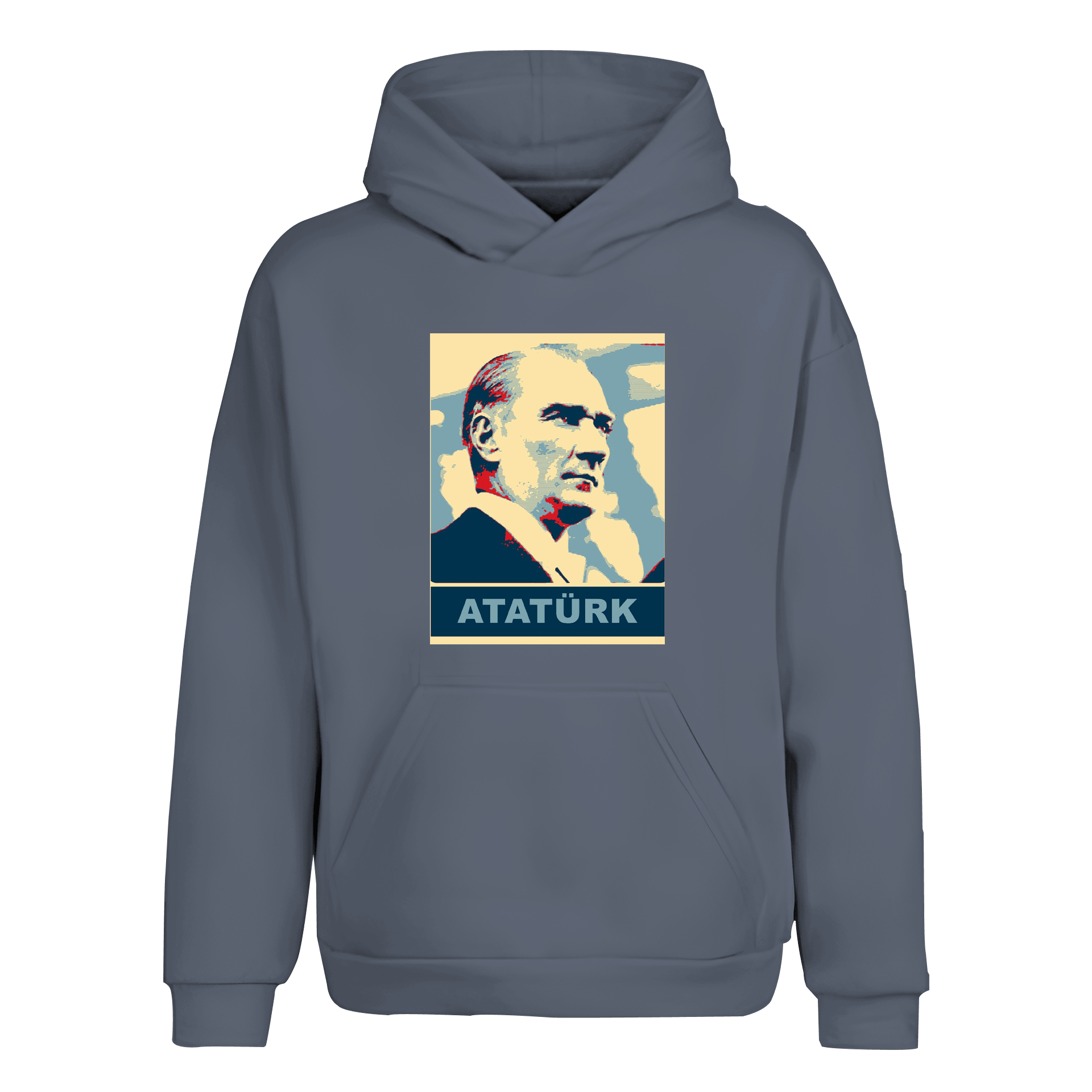 Atatürk Poster  Ön Baskılı (Unisex Kapüşonlu)