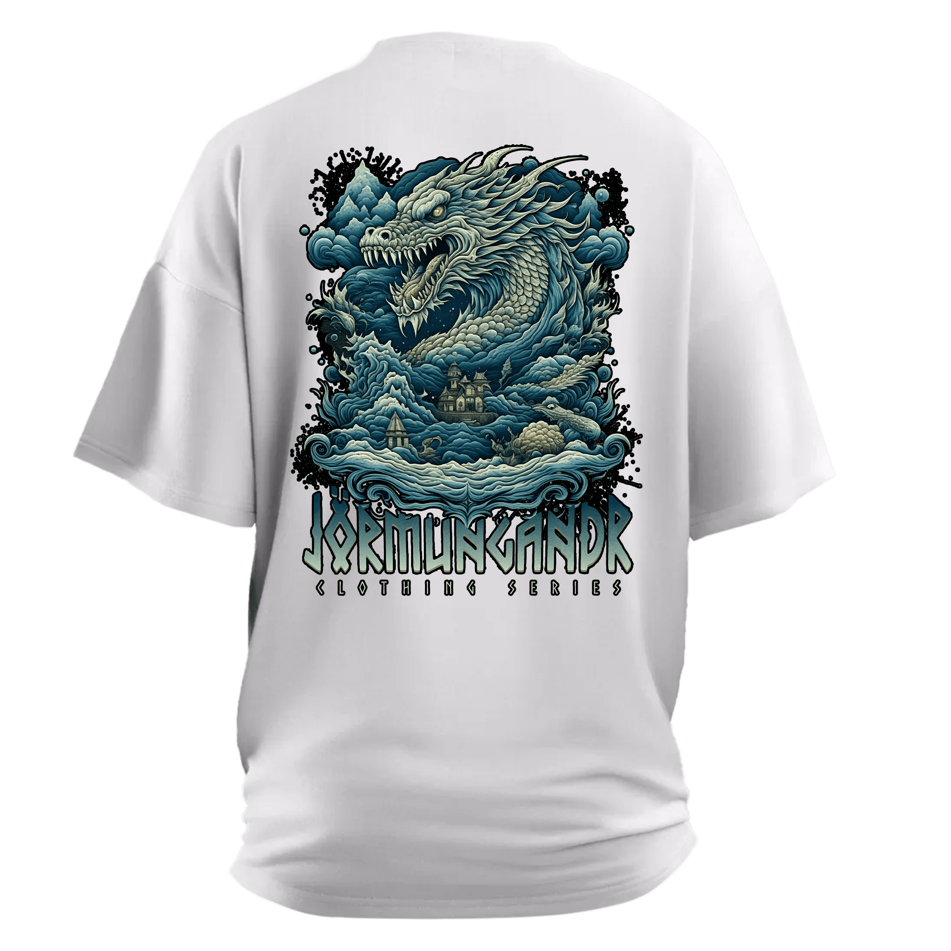 Jörmungandr III  Ön Ve Arka Baskılı Nordic(Unisex Tişört)