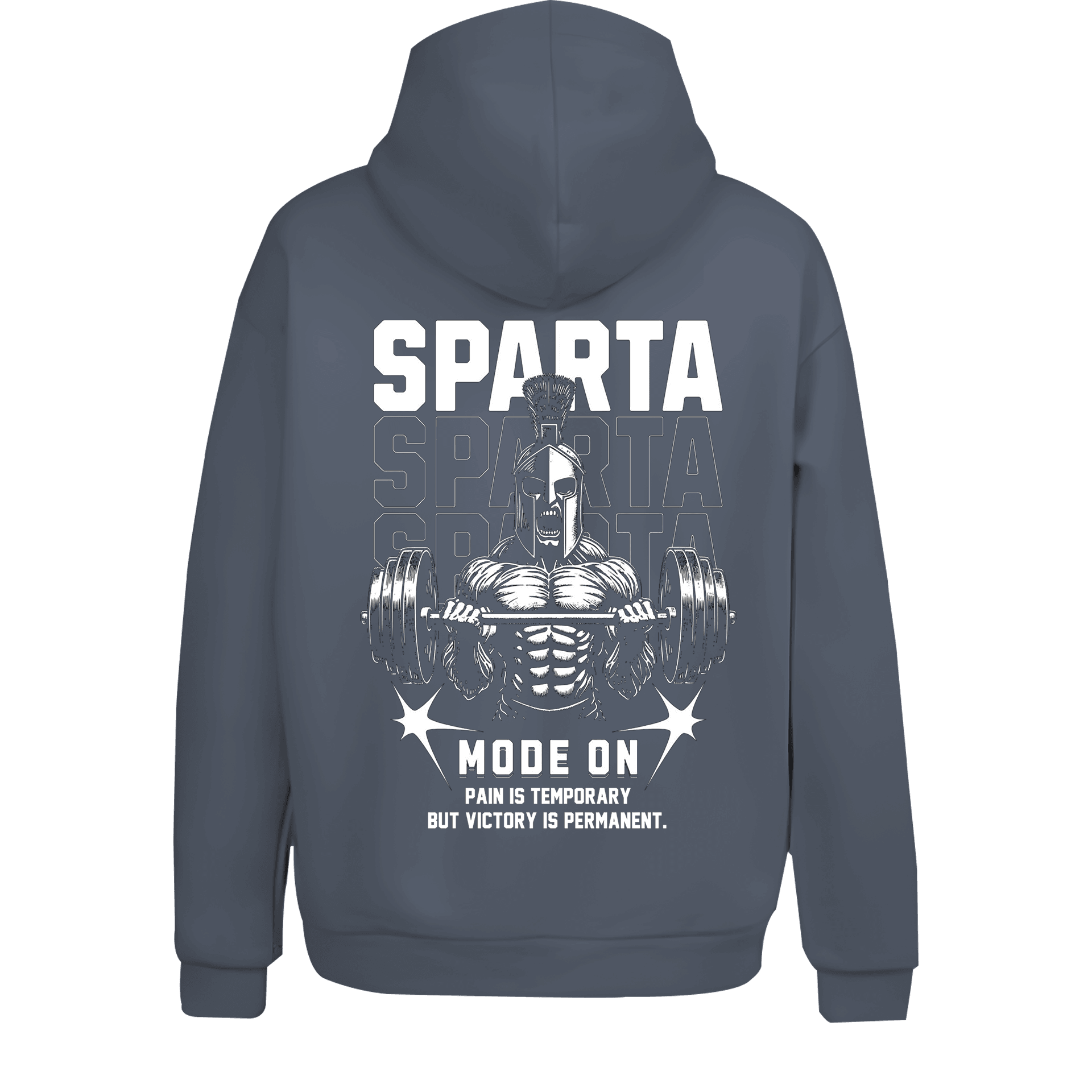 Sparta Mode ON  Ön ve Arka Baskılı(Unisex Hoodie)