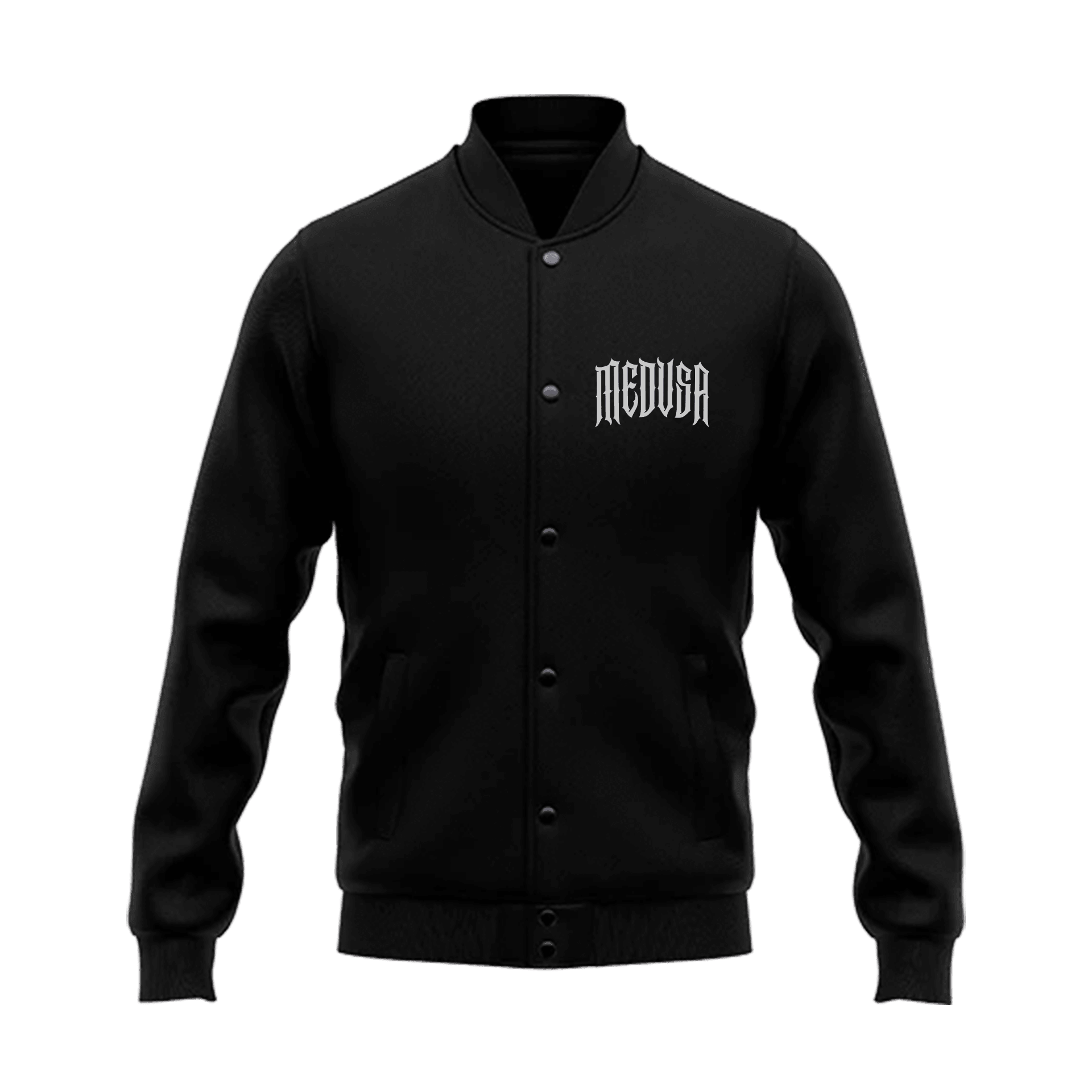 Medusa Gothic Series Ön Ve Arka Baskılı (Unisex Kolej ceketi)