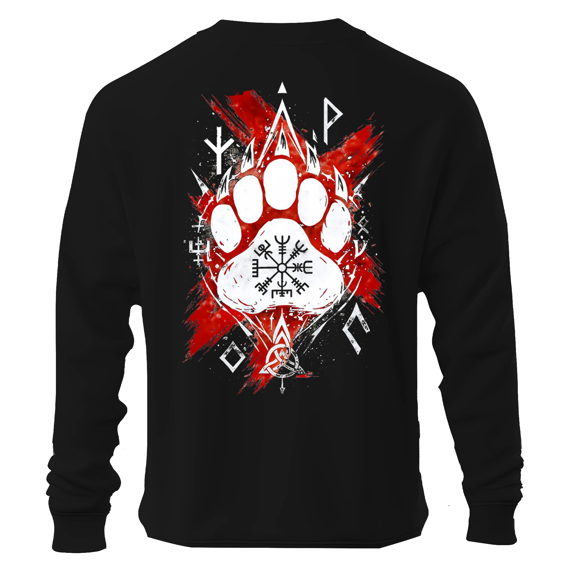 Feral Might   Ön Ve Arka Baskılı Nordic Series (Unisex Sweatshirt)