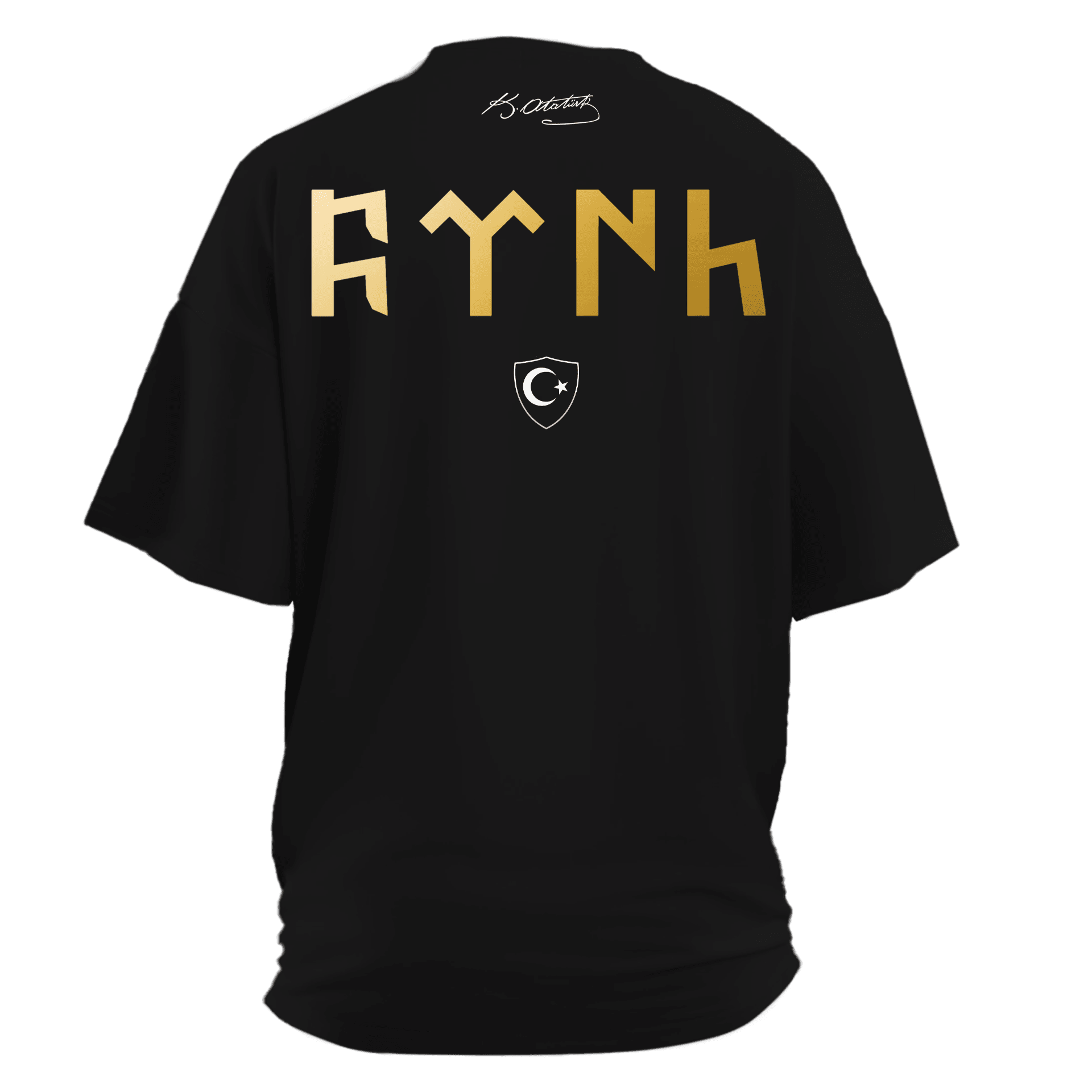 Türk Armalı   Ön Ve Arka Baskılı   (Unisex Tişört)