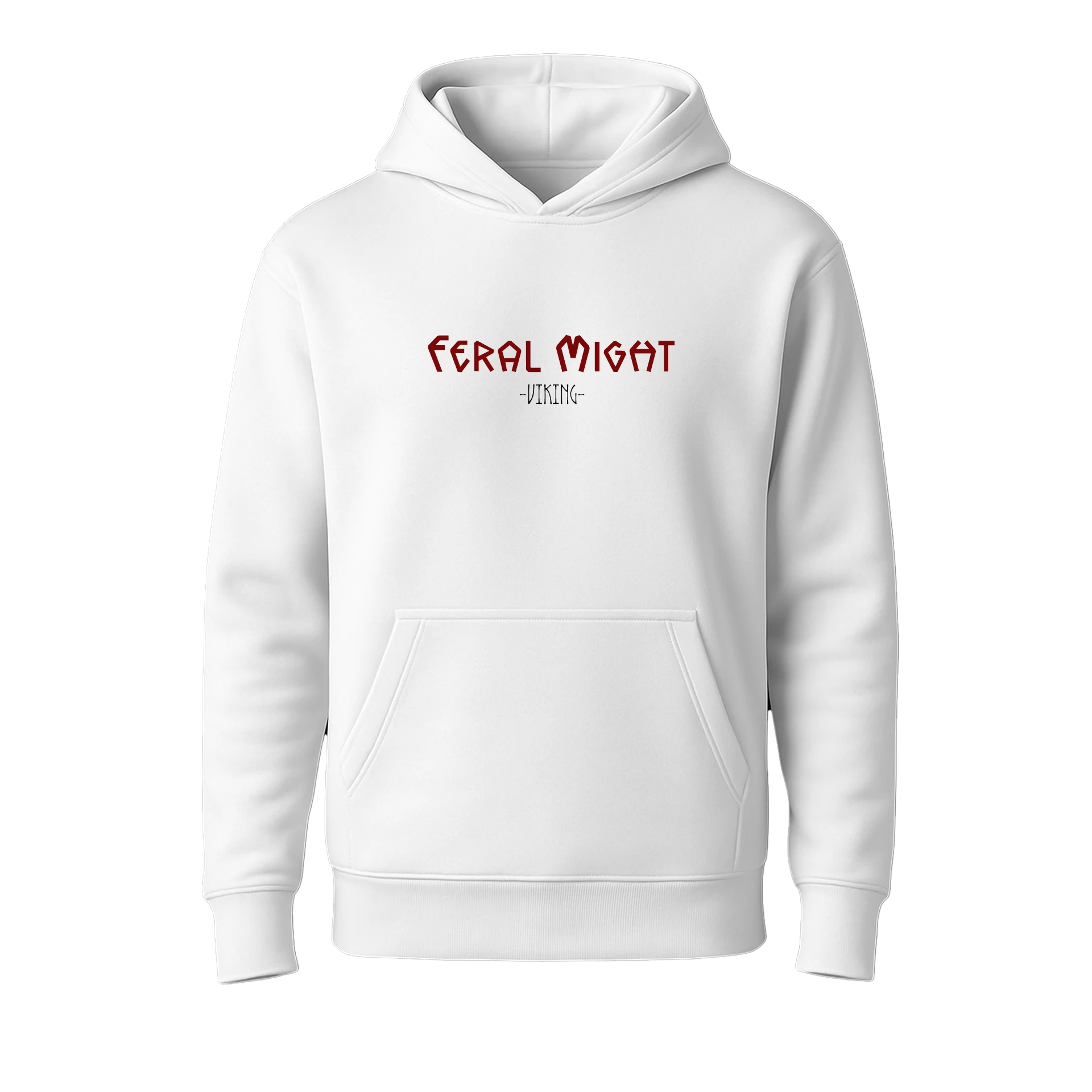 Feral Might  Ön Ve Arka Baskılı Nordic Series  (Unisex Hoodie )