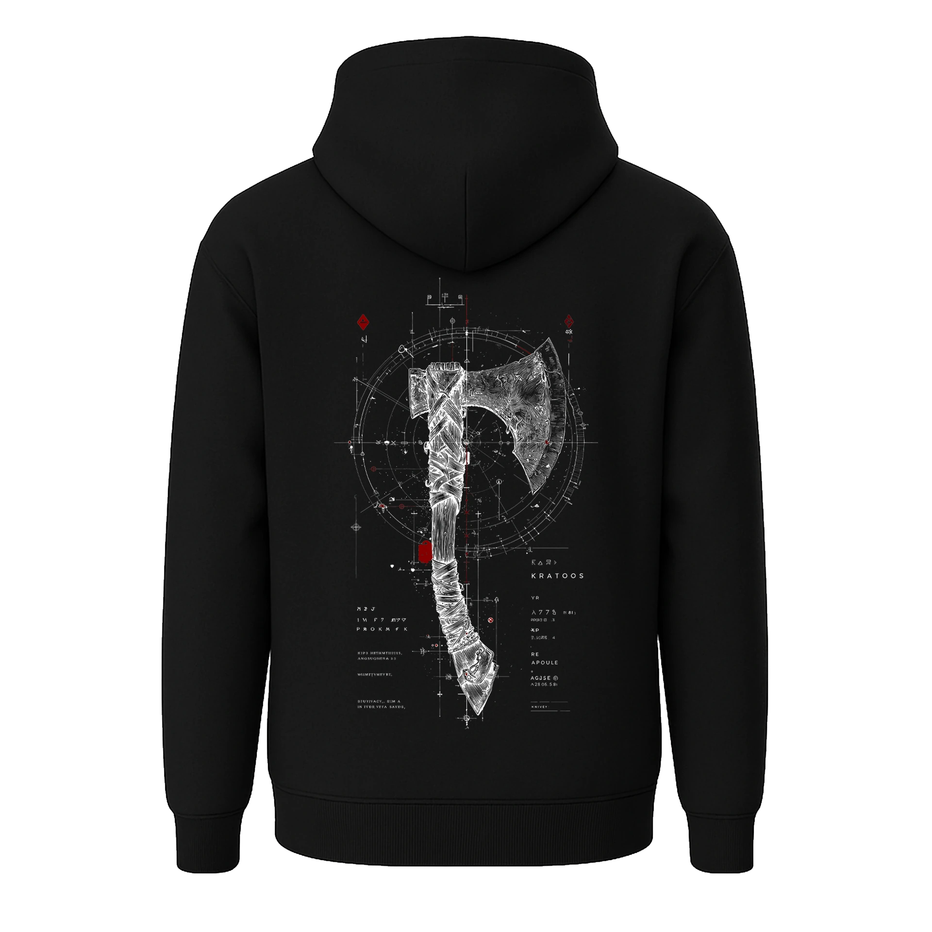 Leviathan Axe Ön Ve Arka Baskılı (Unisex Hoodie )