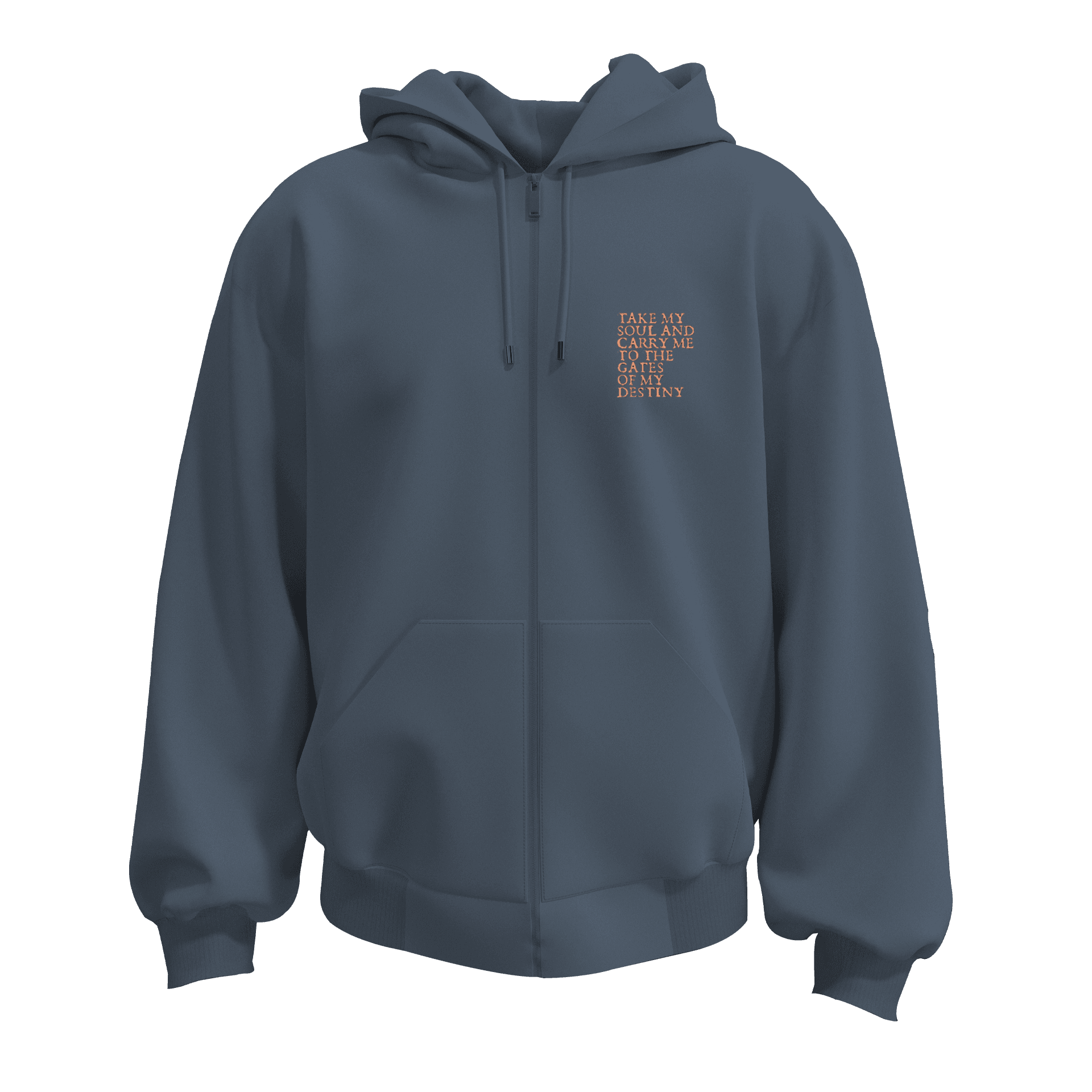 Knight's Paradise  Ön ve Arka  Baskılı  Warrior Series (Unisex Fermuarlı Hoodie )