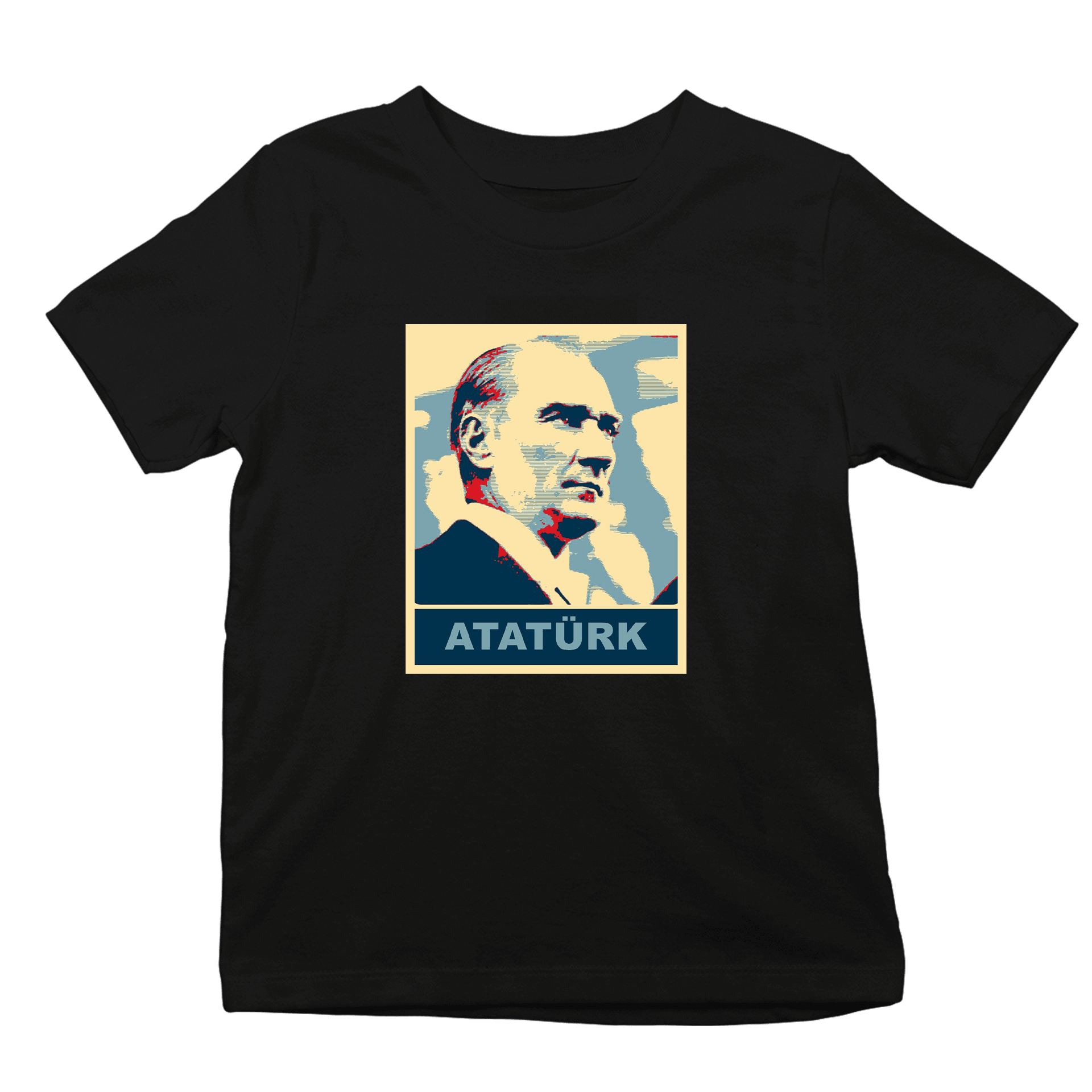 Atatürk Poster  Ön Baskılı (Çocuk unisex tişört)