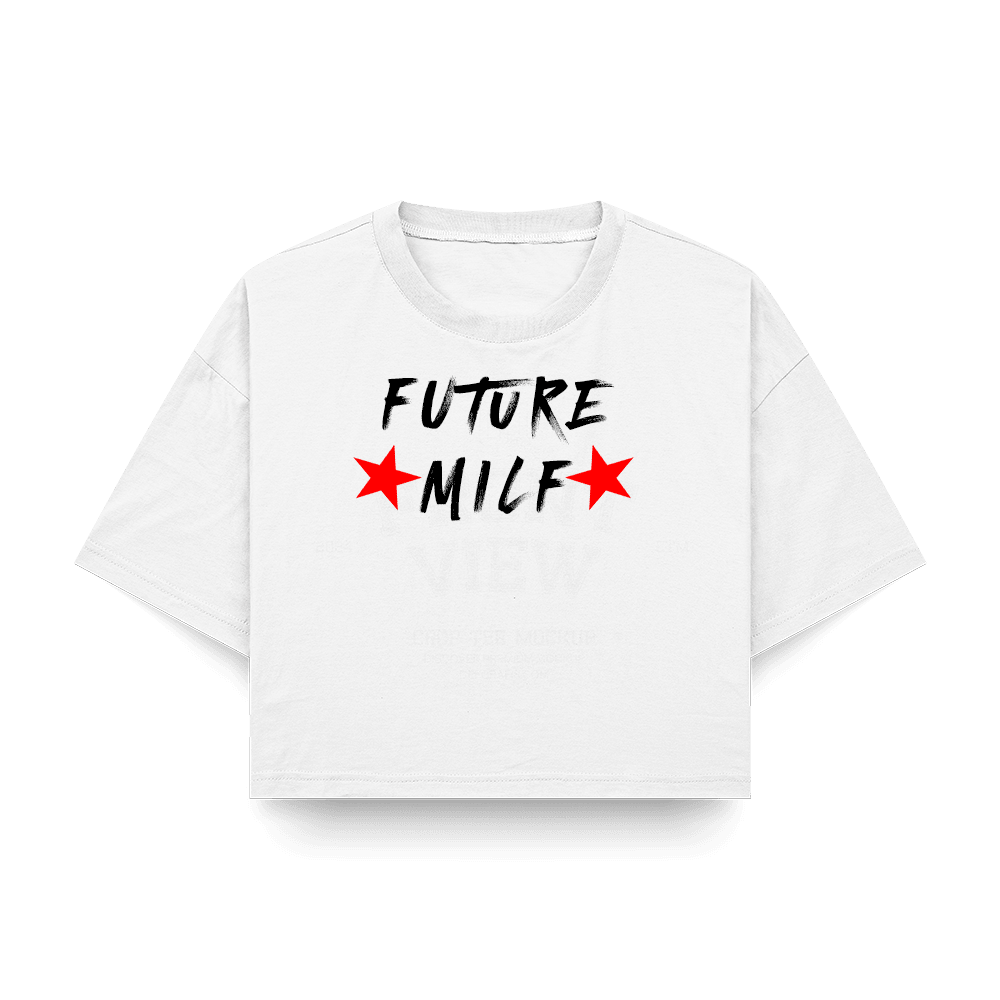 Future Milf Baskılı Crop