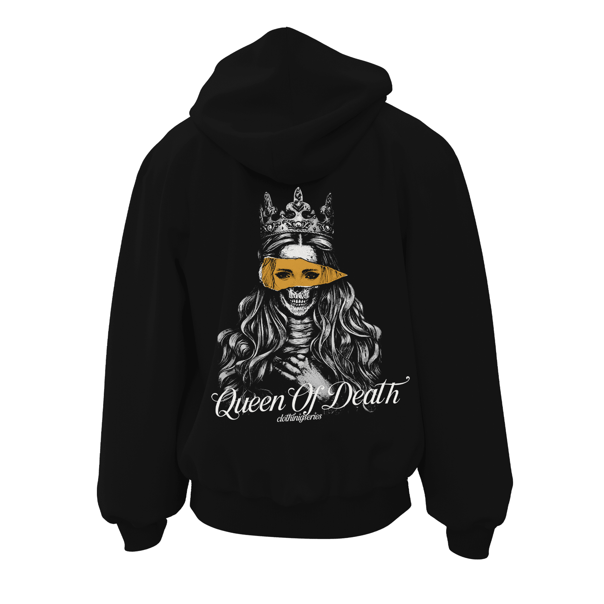 Queen Of Death Ön Ve ArkaBaskılı (Unisex Fermuarlı Hoodie )