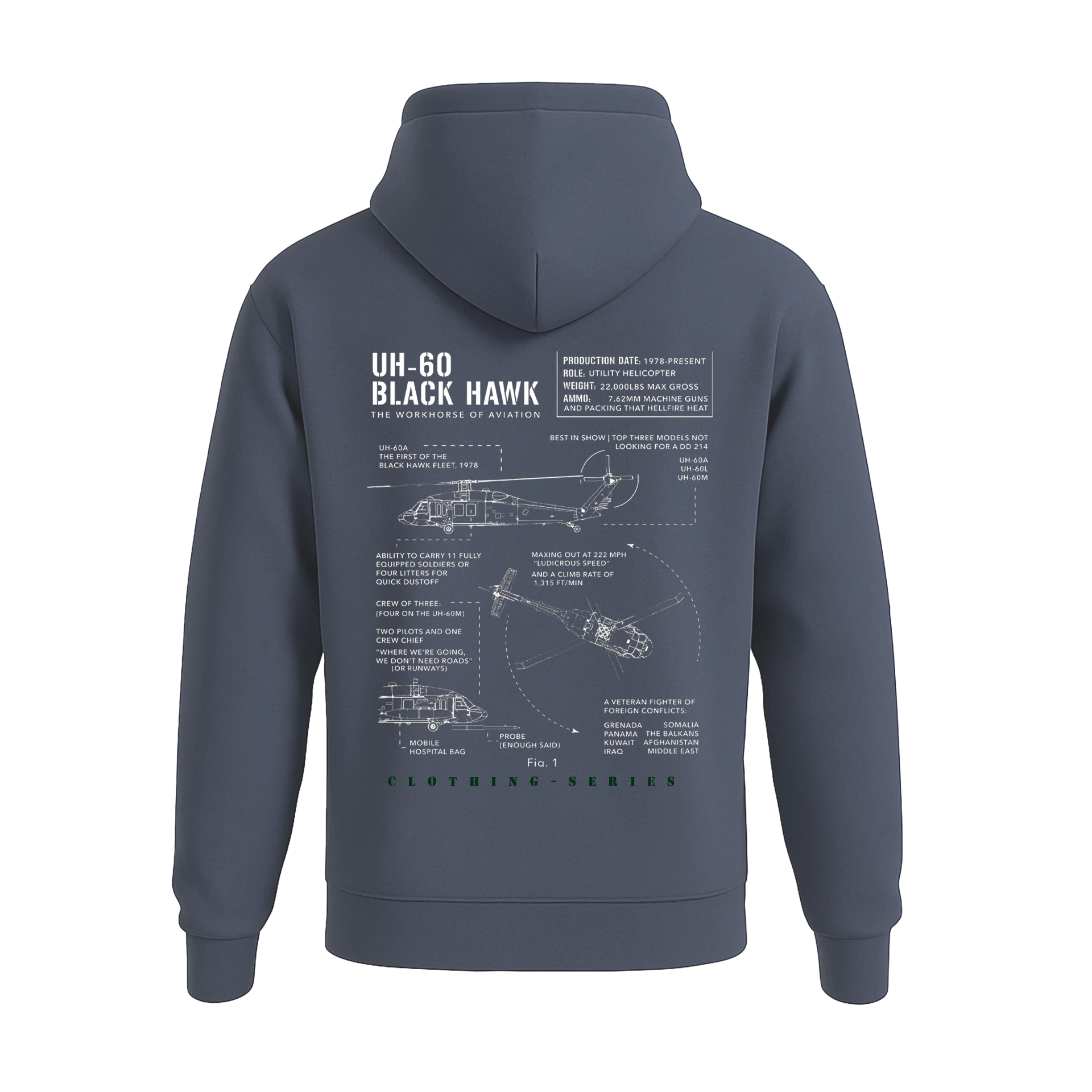  Black Hawk Military Series (Unisex Kapüşonlu)