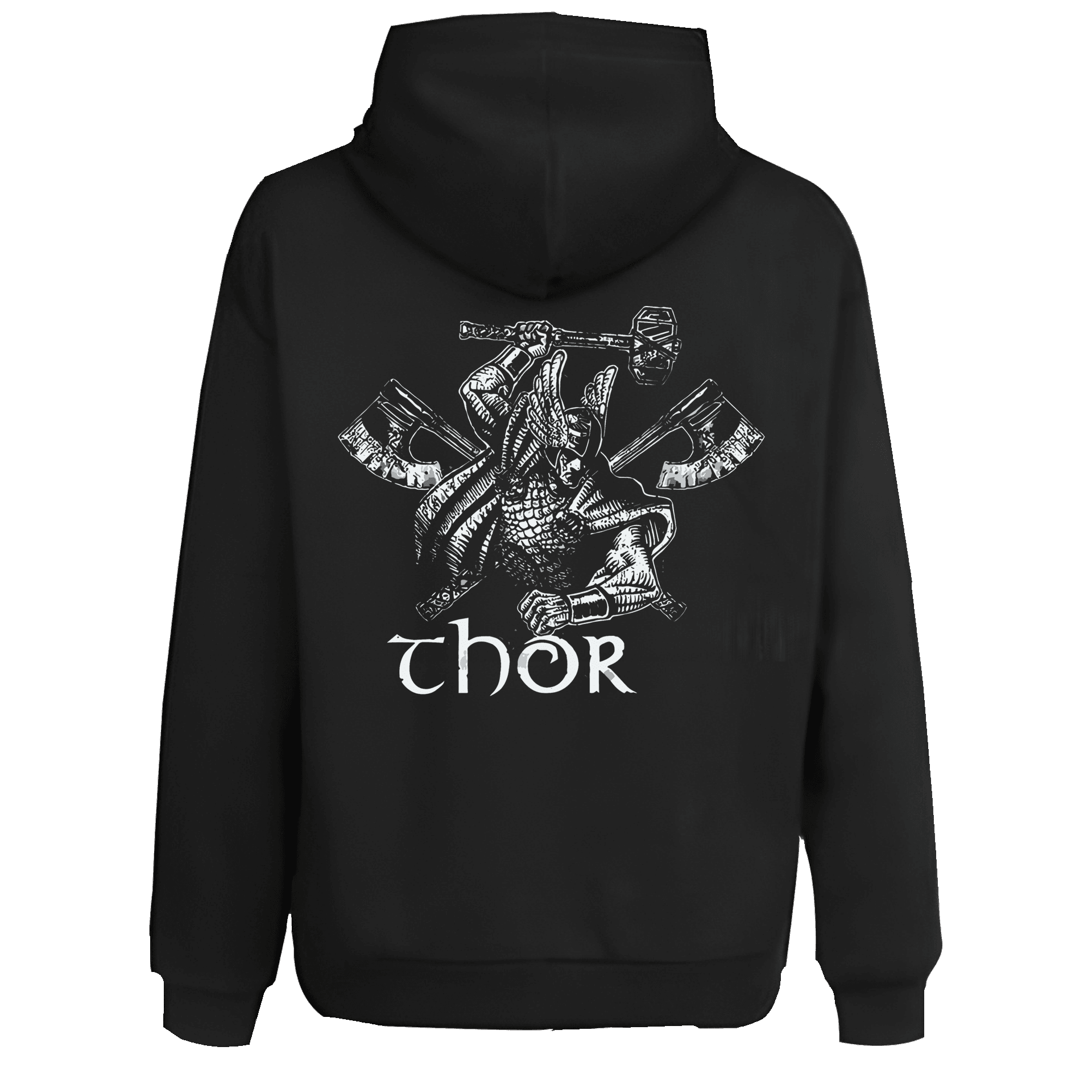 Thor Ön Ve Arka Baskılı Nordic  (Unisex Hoodie)