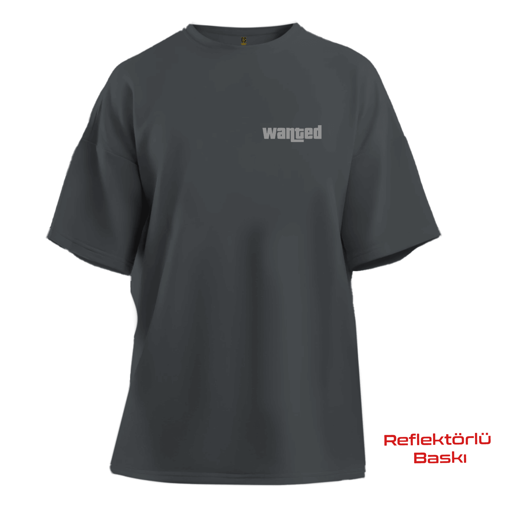 Wanted    Ön Baskılı ve Arka REFLEKTÖR BASKILI Moto  Series(Unisex Tişört )